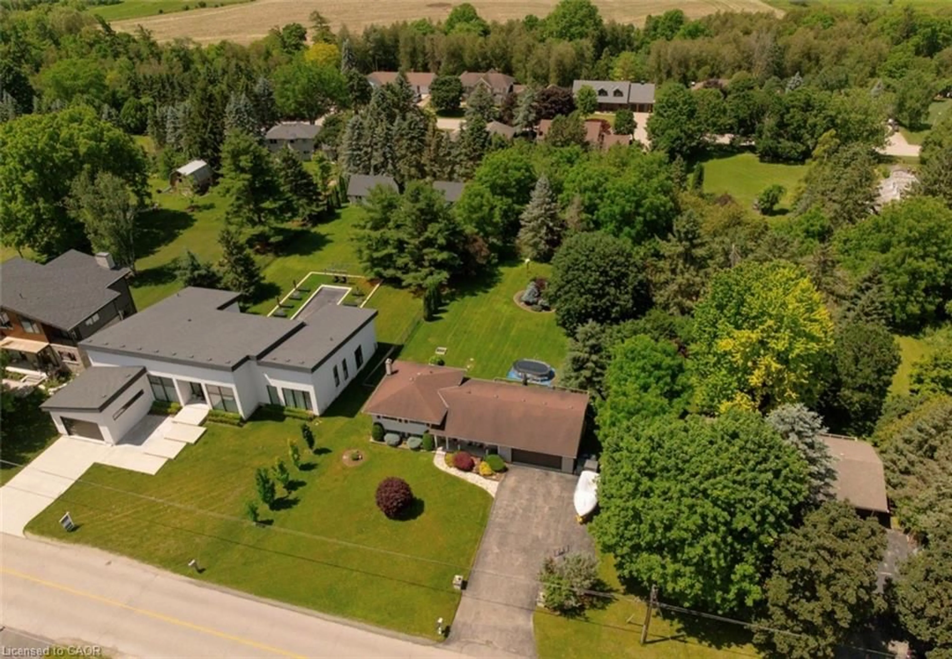 A pic from outside/outdoor area/front of a property/back of a property/a pic from drone, unknown for 1456 Mannheim Rd, Mannheim Ontario N0B 2H0