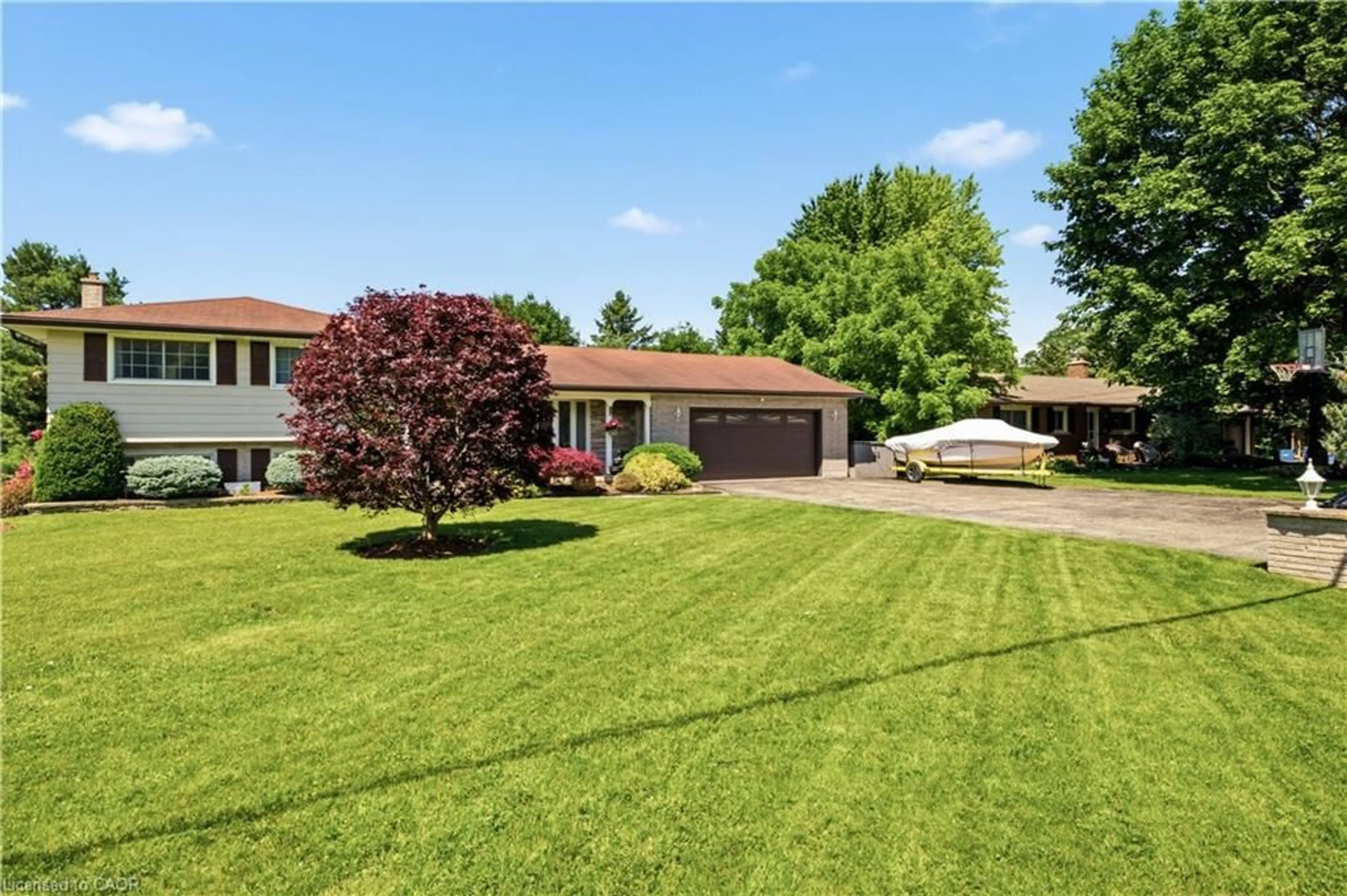 A pic from outside/outdoor area/front of a property/back of a property/a pic from drone, street for 1456 Mannheim Rd, Mannheim Ontario N0B 2H0