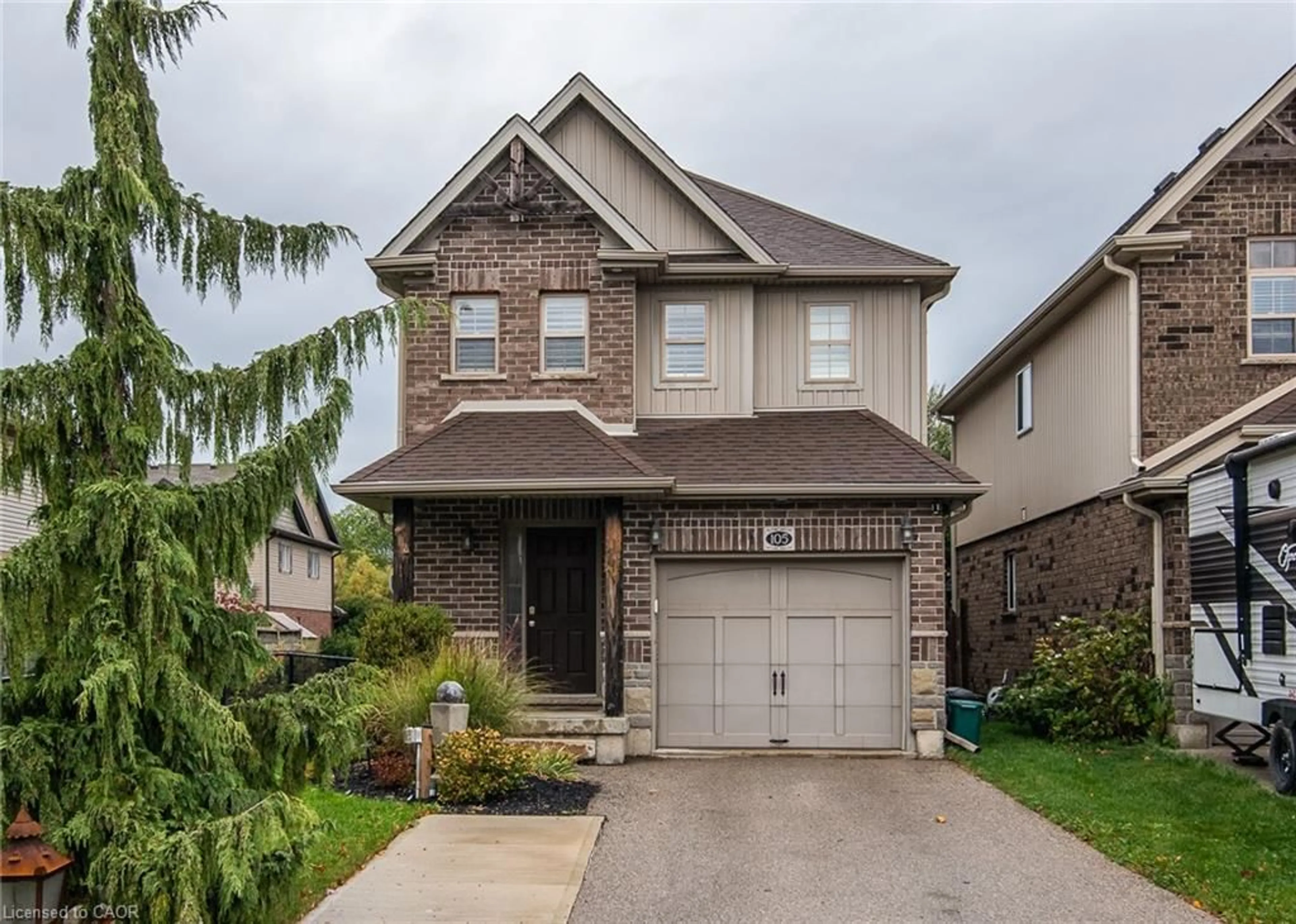 Home with brick exterior material, street for 105 Captain Mccallum Dr, New Hamburg Ontario N3A 0B5