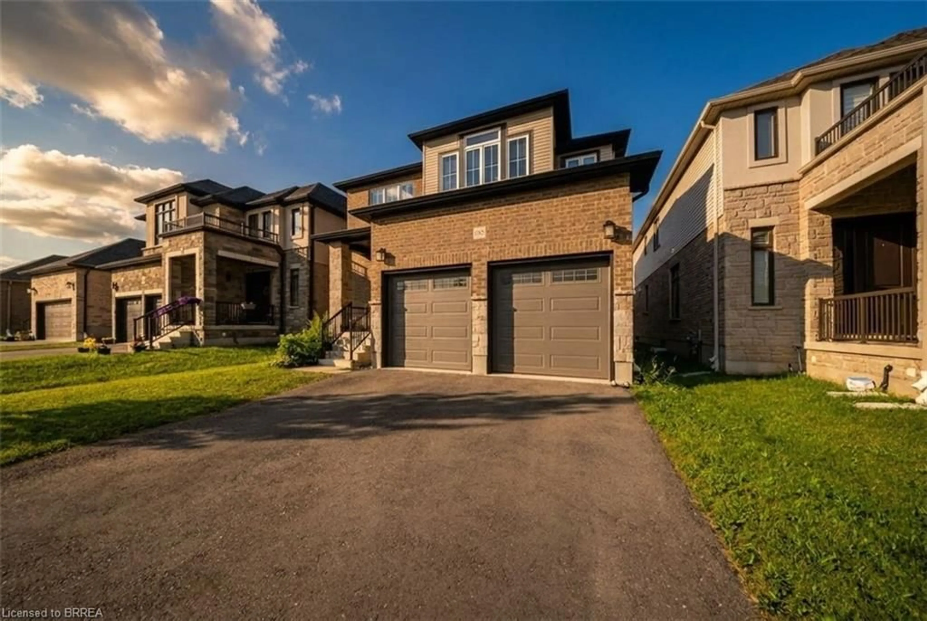 Home with brick exterior material, street for 185 Savannah Ridge Dr, Paris Ontario N3L 0L5