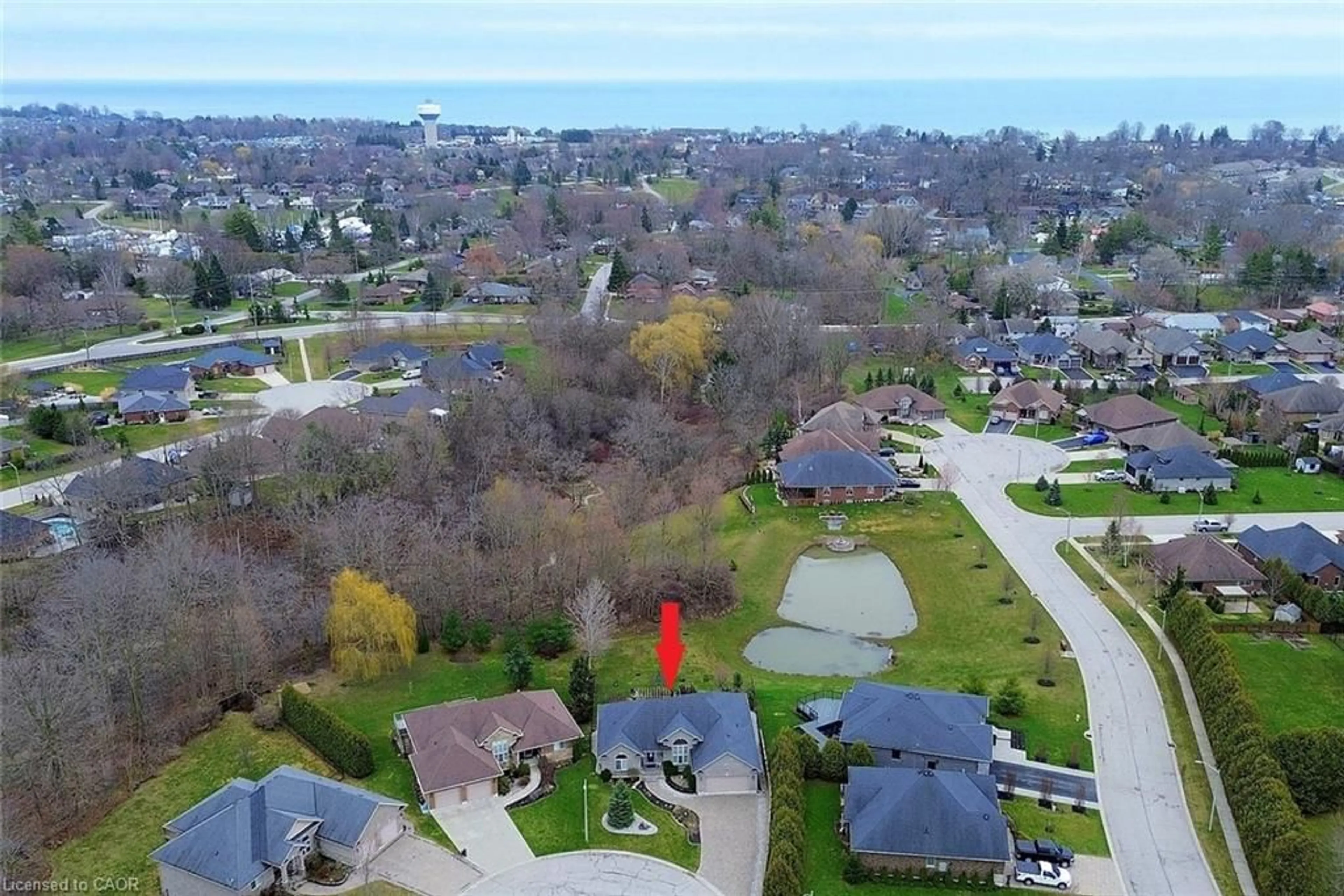 A pic from outside/outdoor area/front of a property/back of a property/a pic from drone, water/lake/river/ocean view for 25 Birch Ave, Port Dover Ontario N0A 1N6