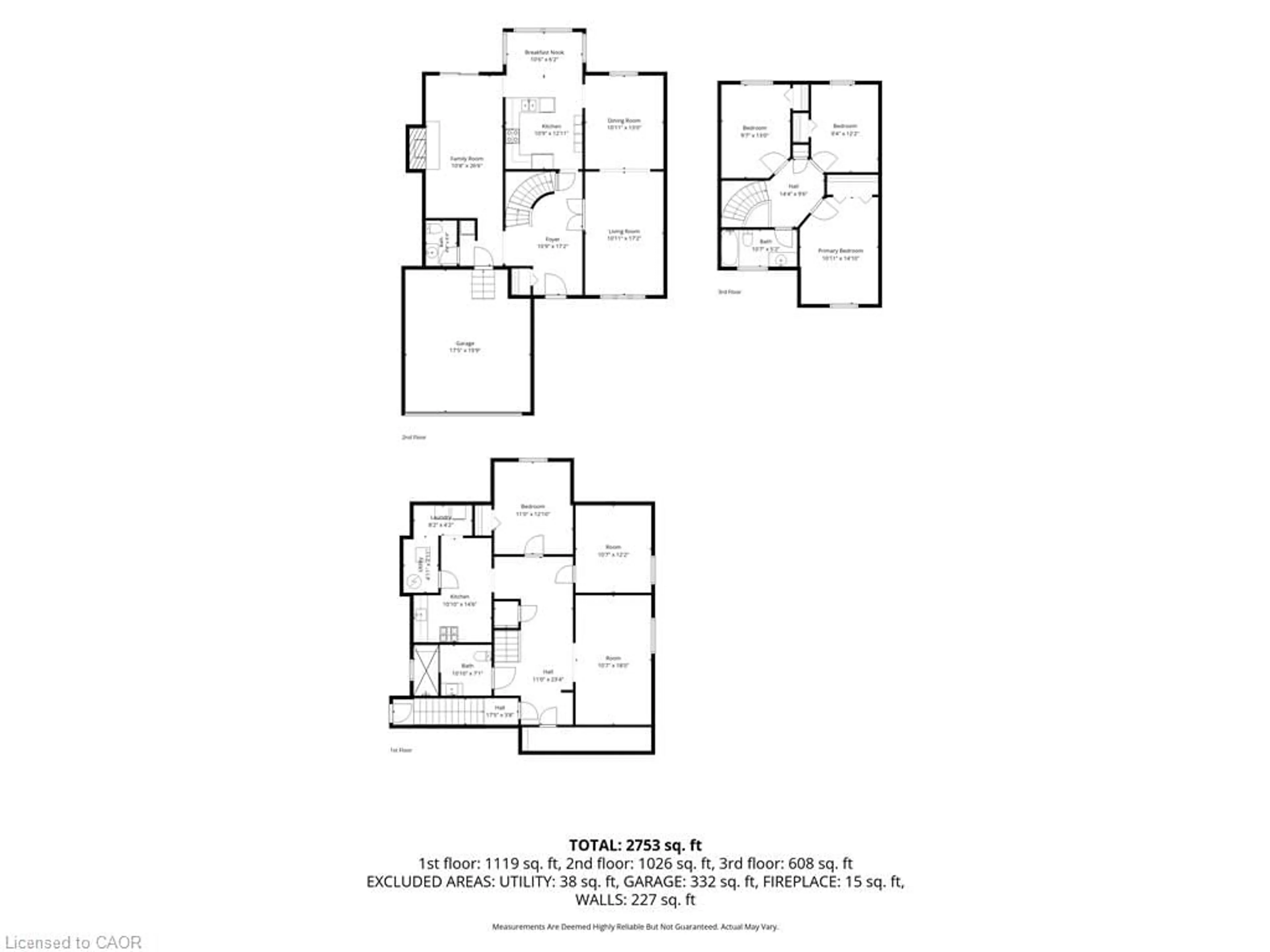 Floor plan for 417 Cooper St, Cambridge Ontario N3C 3Y6
