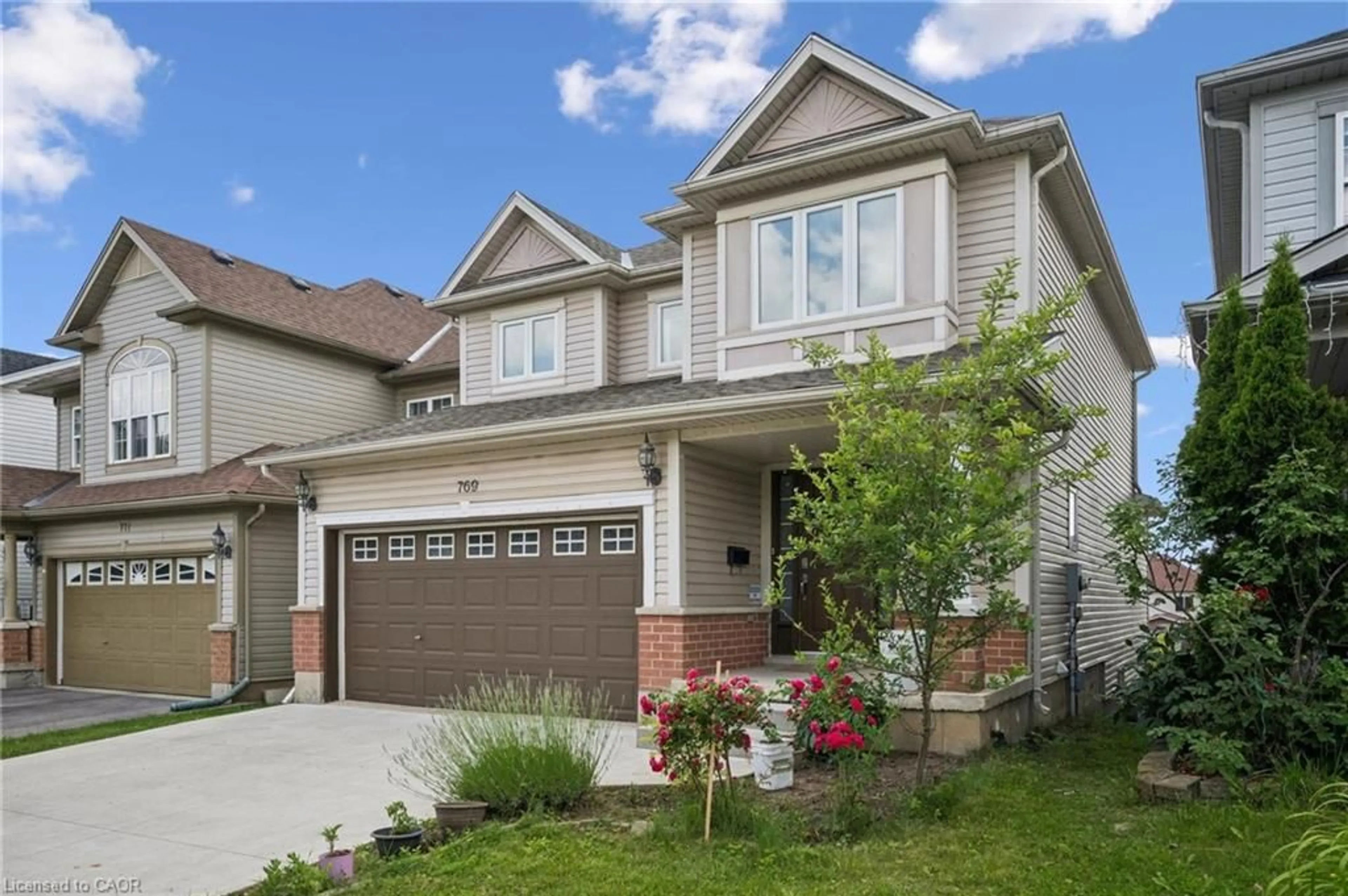 Home with brick exterior material, street for 769 Karlsfeld Rd, Waterloo Ontario N2T 2X2