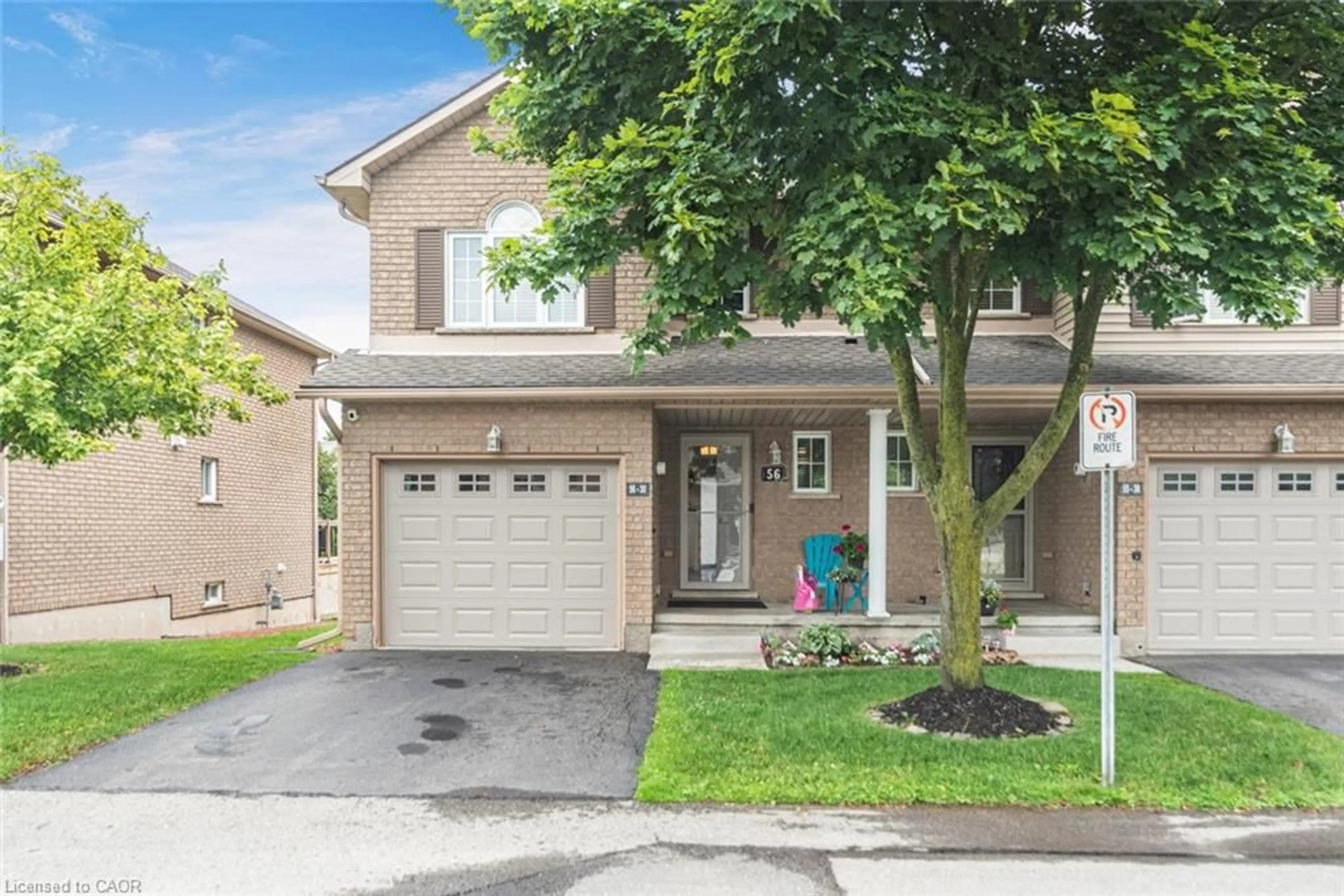 Home with brick exterior material, street for 30 Braemar Ave #56, Caledonia Ontario N3W 2M1