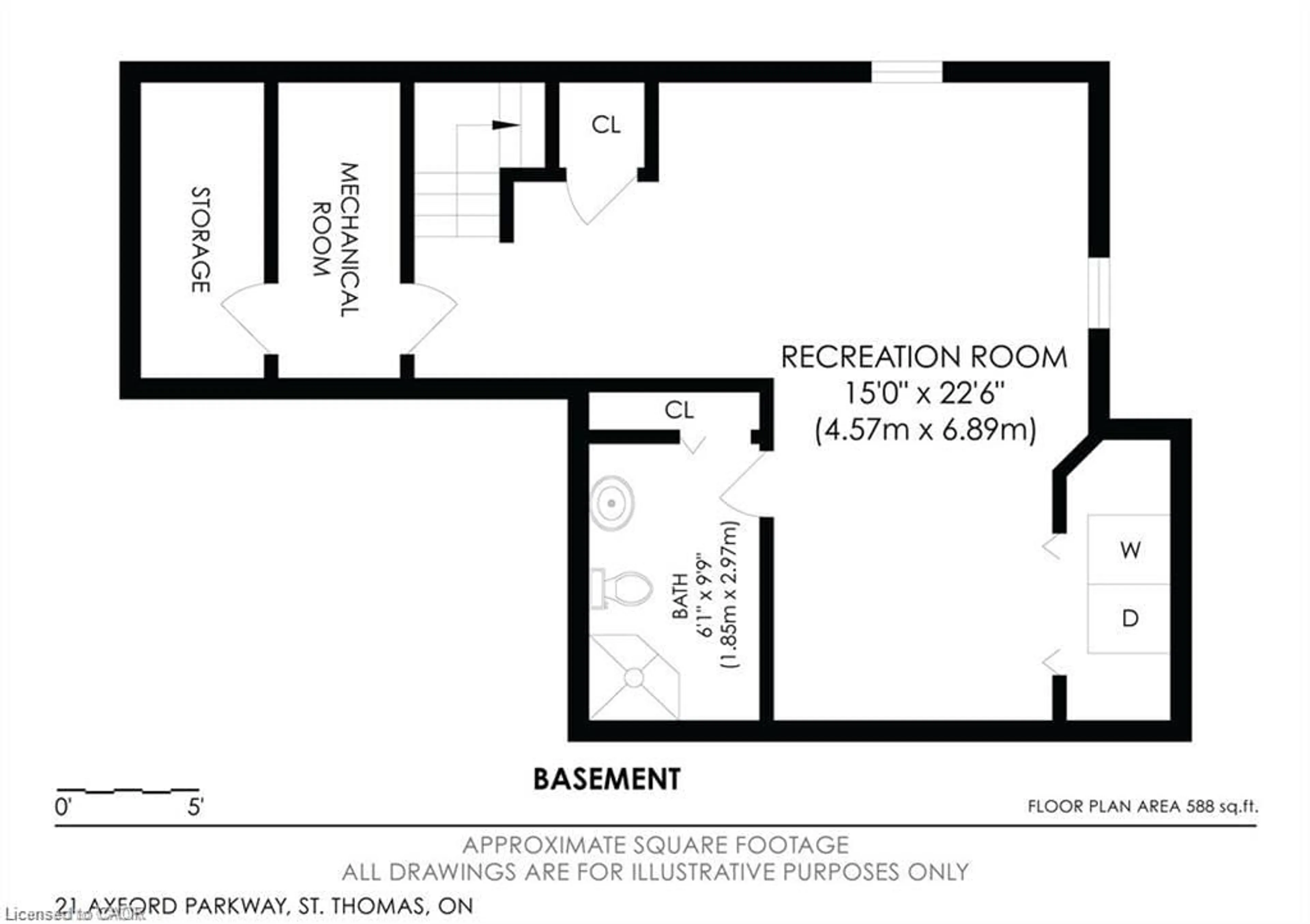 Floor plan for 21 Axford Pky, St. Thomas Ontario N5R 6E6