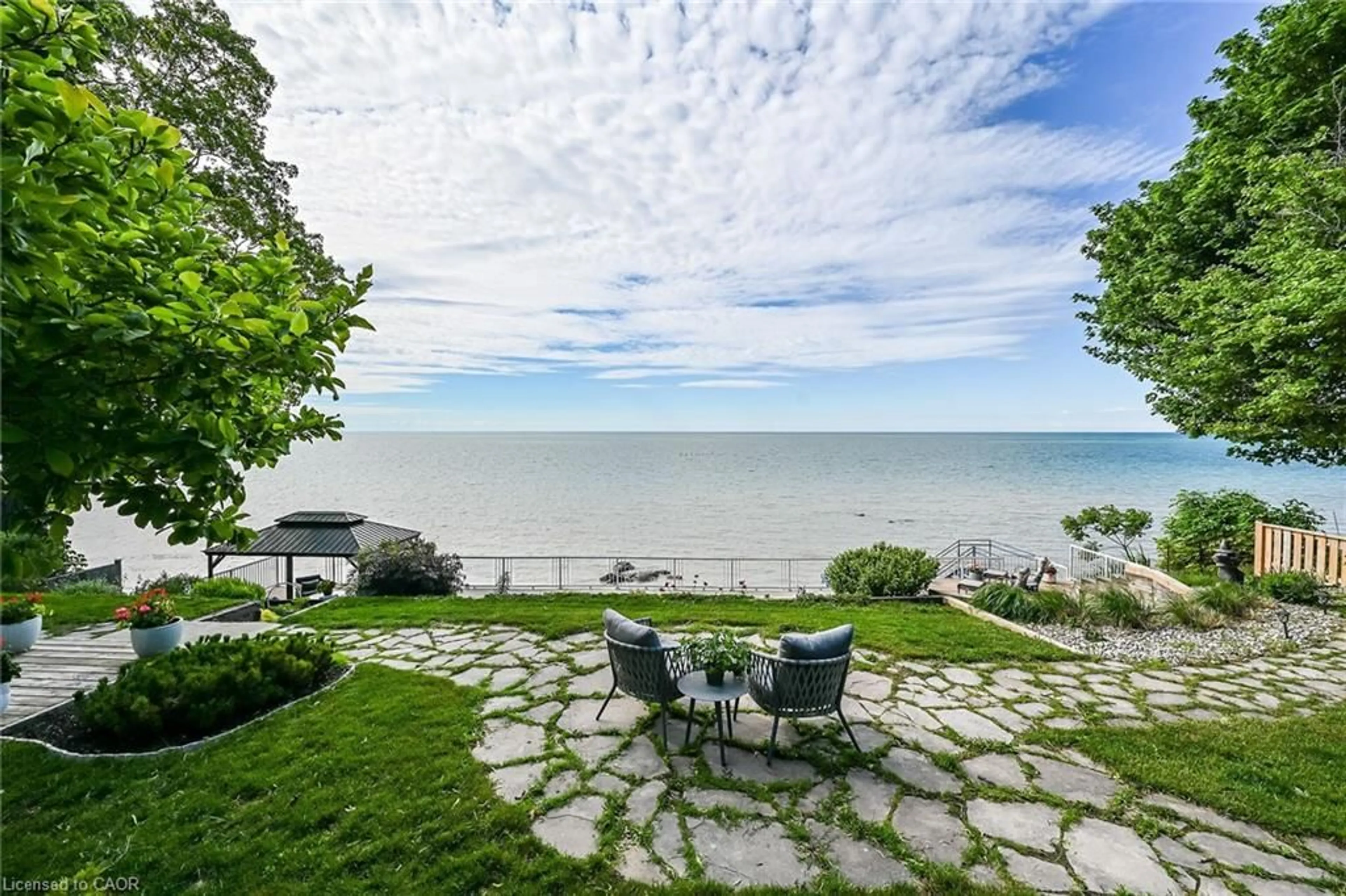 Patio, water/lake/river/ocean view for 108 Lakeside Dr, Nanticoke Ontario N0A 1L0