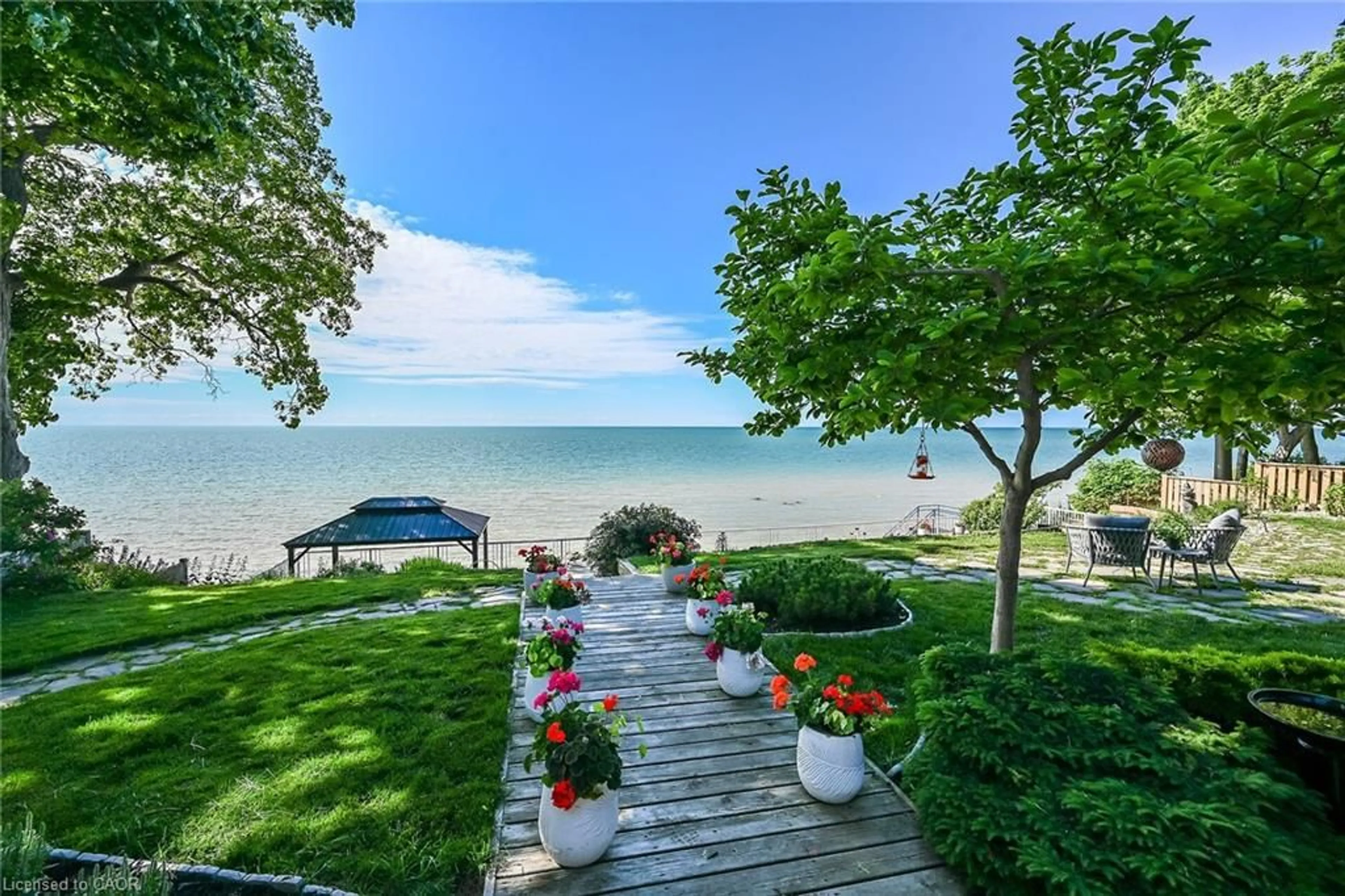 Patio, water/lake/river/ocean view for 108 Lakeside Dr, Nanticoke Ontario N0A 1L0