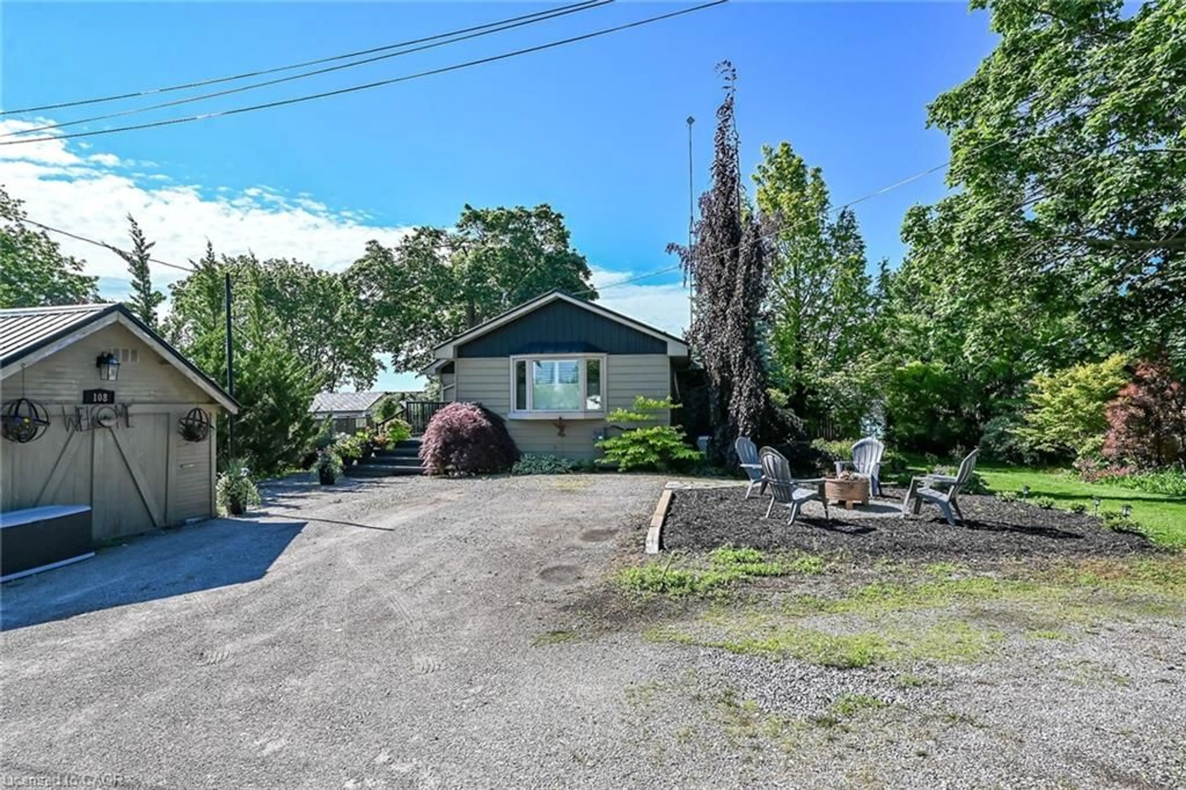 A pic from outside/outdoor area/front of a property/back of a property/a pic from drone, street for 108 Lakeside Dr, Nanticoke Ontario N0A 1L0