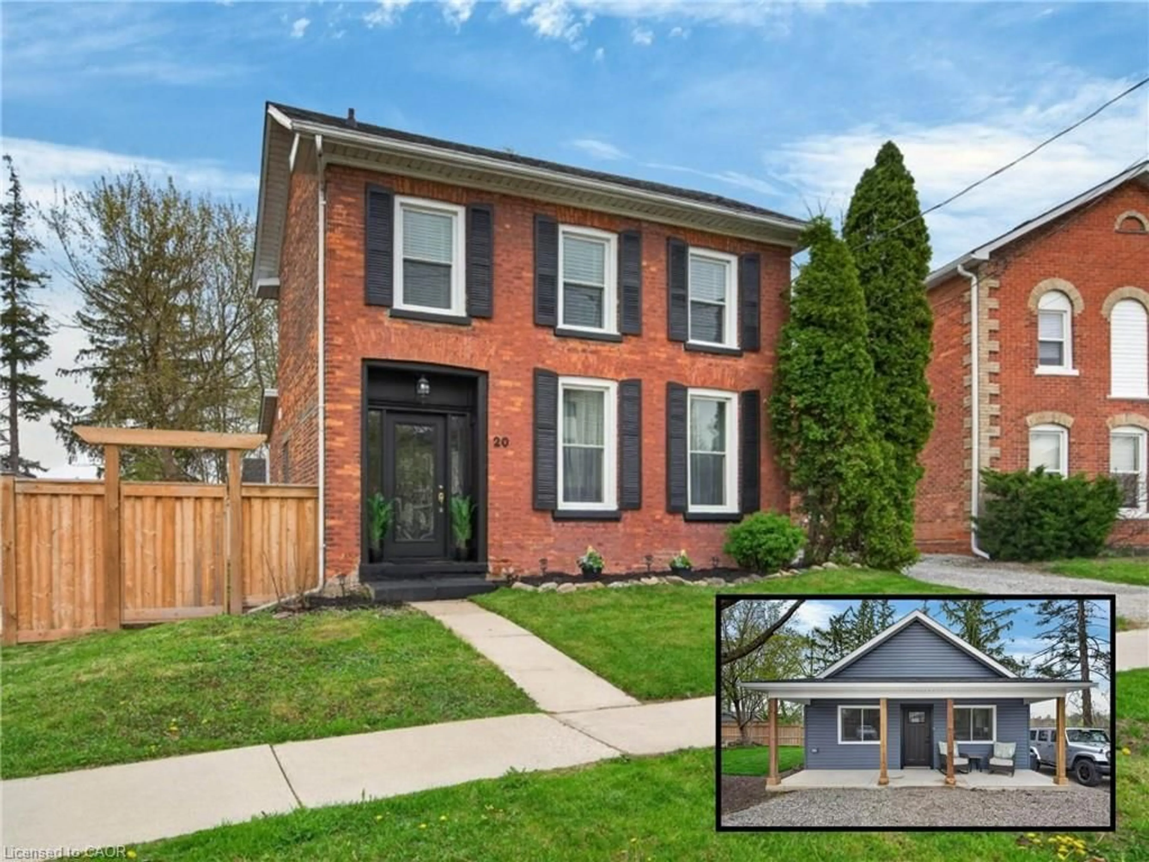 Home with brick exterior material, street for 20 Wigton St, Caledonia Ontario N3W 1E9