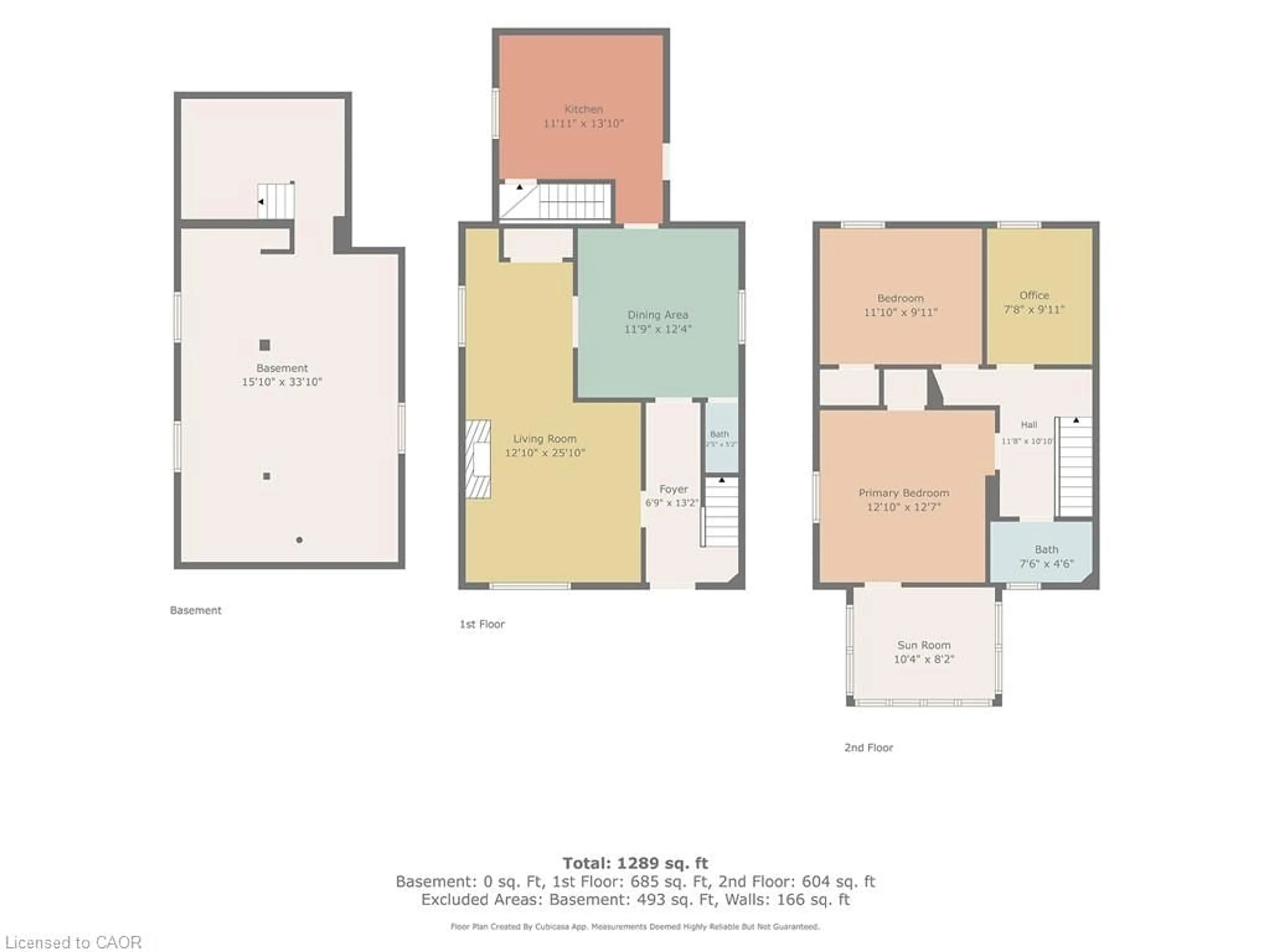 Floor plan for 65 Oak St, Cambridge Ontario N1R 4L1