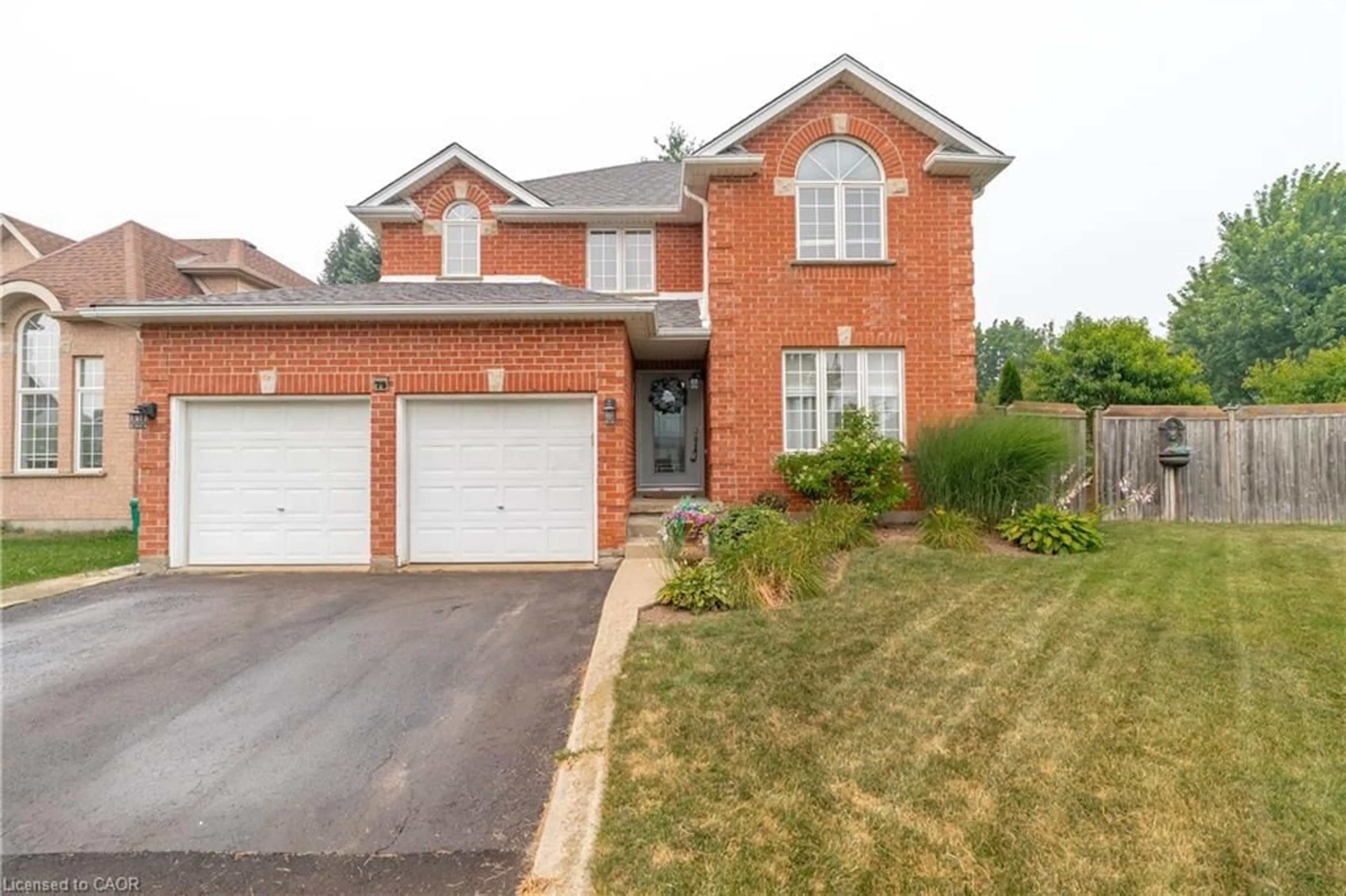 Home with brick exterior material, street for 79 Beaverbrook Cres, Cambridge Ontario N1P 1H1