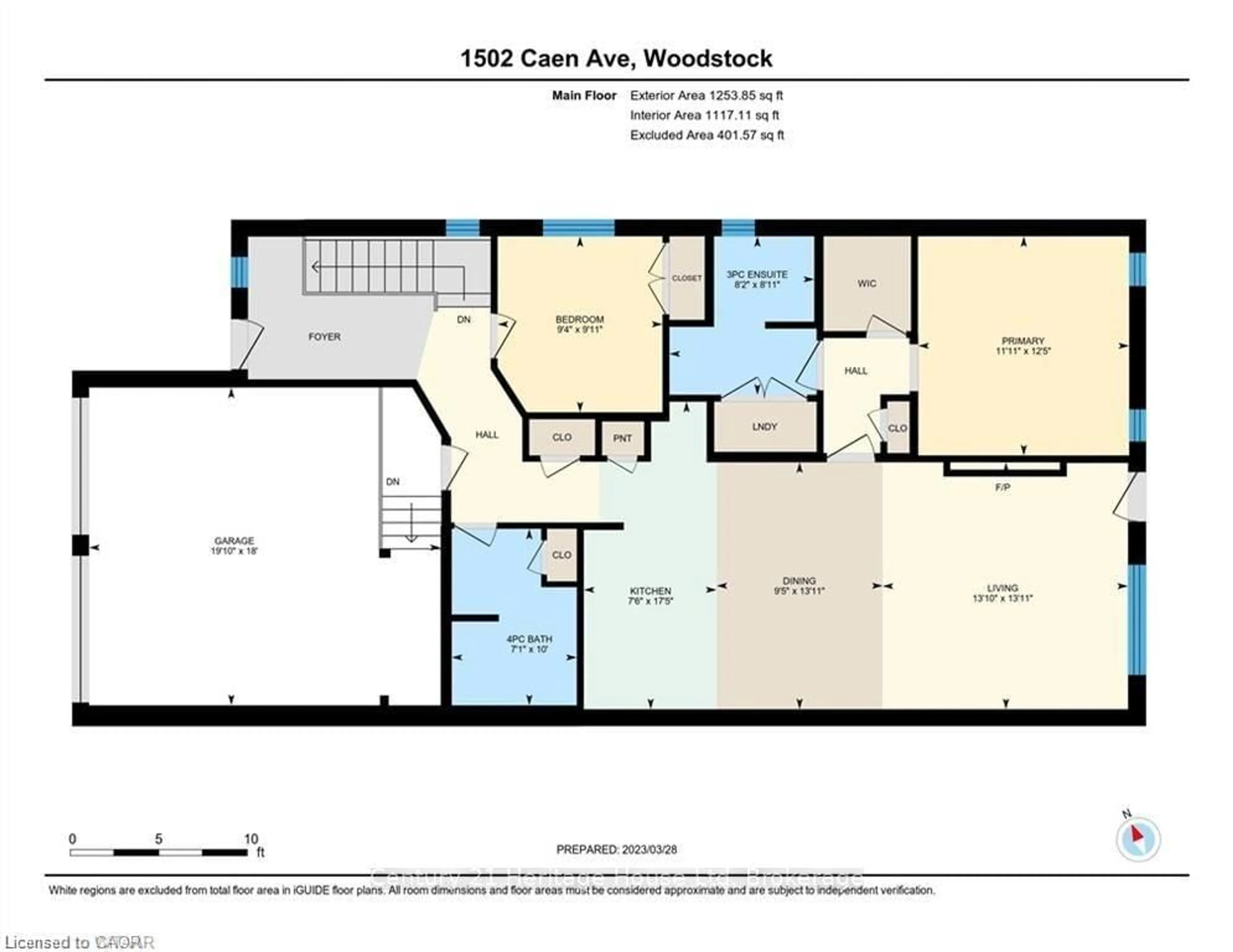 Floor plan for 1502 Caen Ave, Woodstock Ontario N4T 0J8