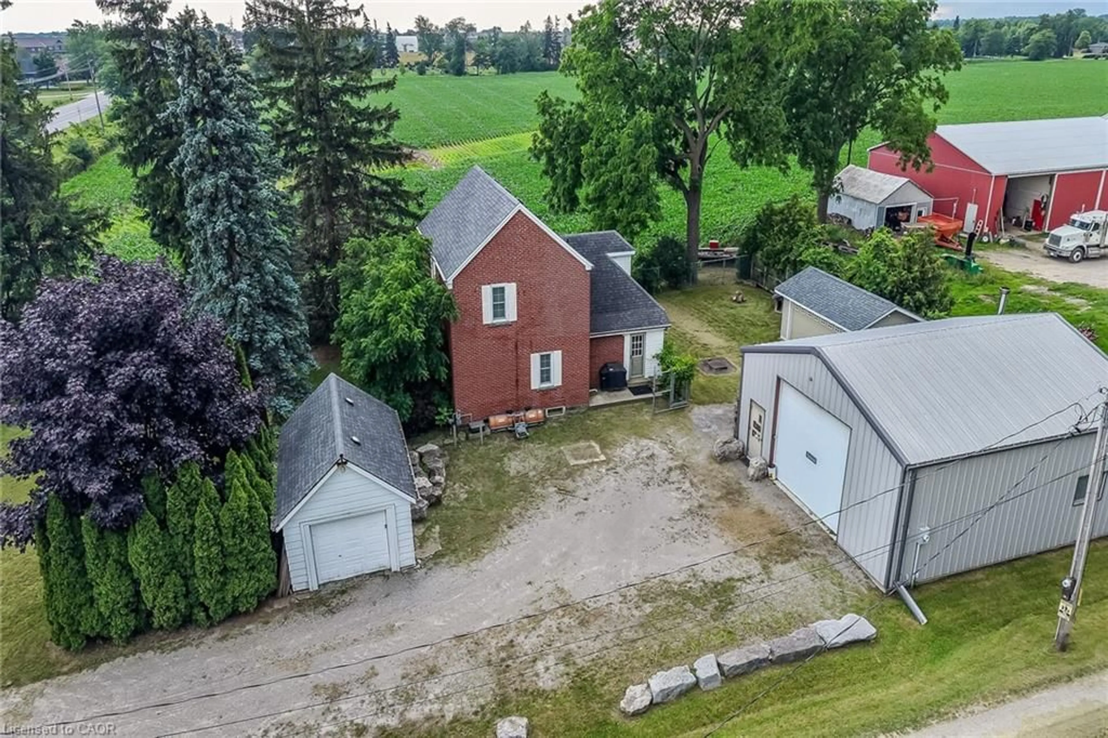 A pic from outside/outdoor area/front of a property/back of a property/a pic from drone, unknown for 2250 #56 Hwy, Glanbrook Ontario L0R 1C0
