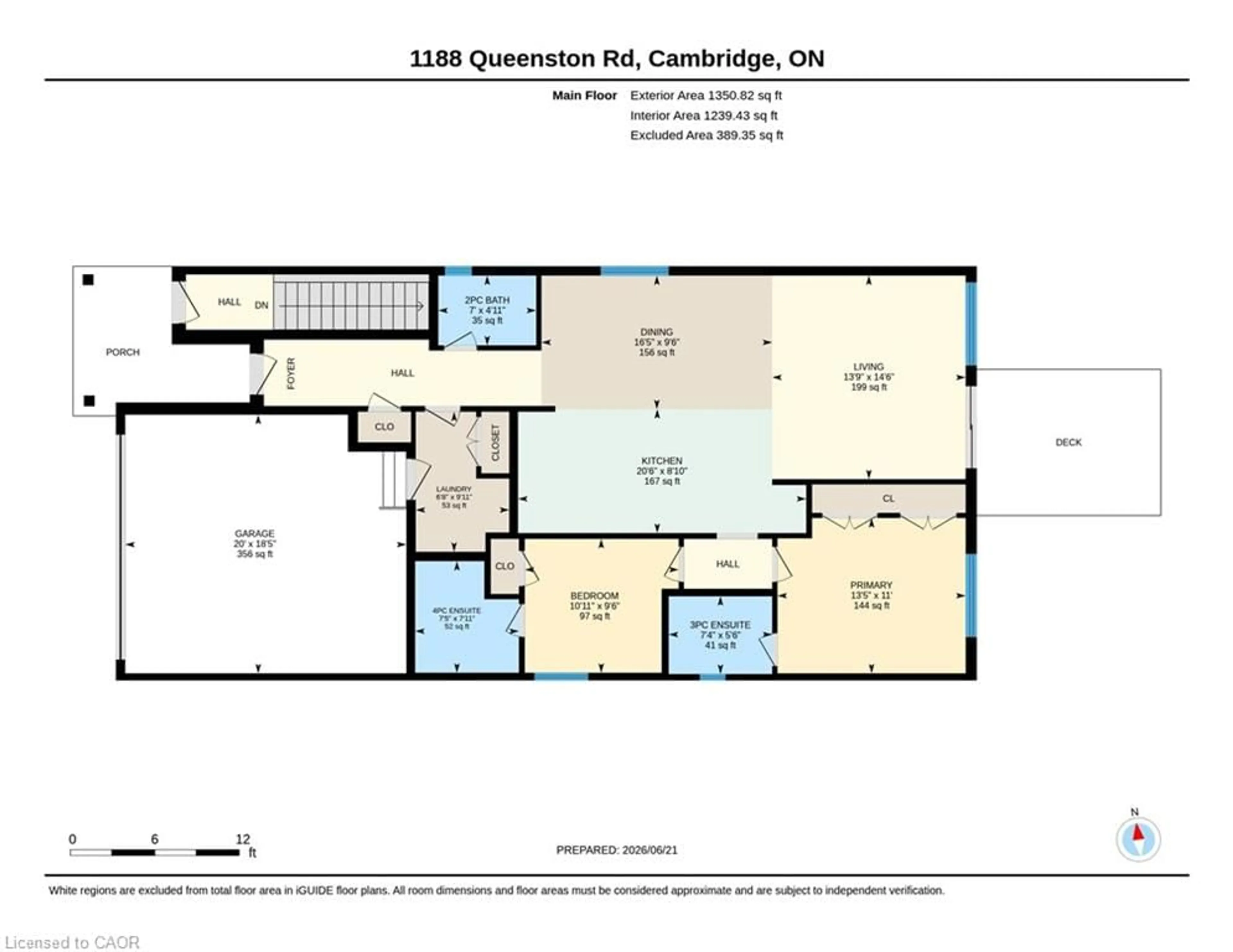 Floor plan for 1188 Queenston Rd, Cambridge Ontario N3H 3K9