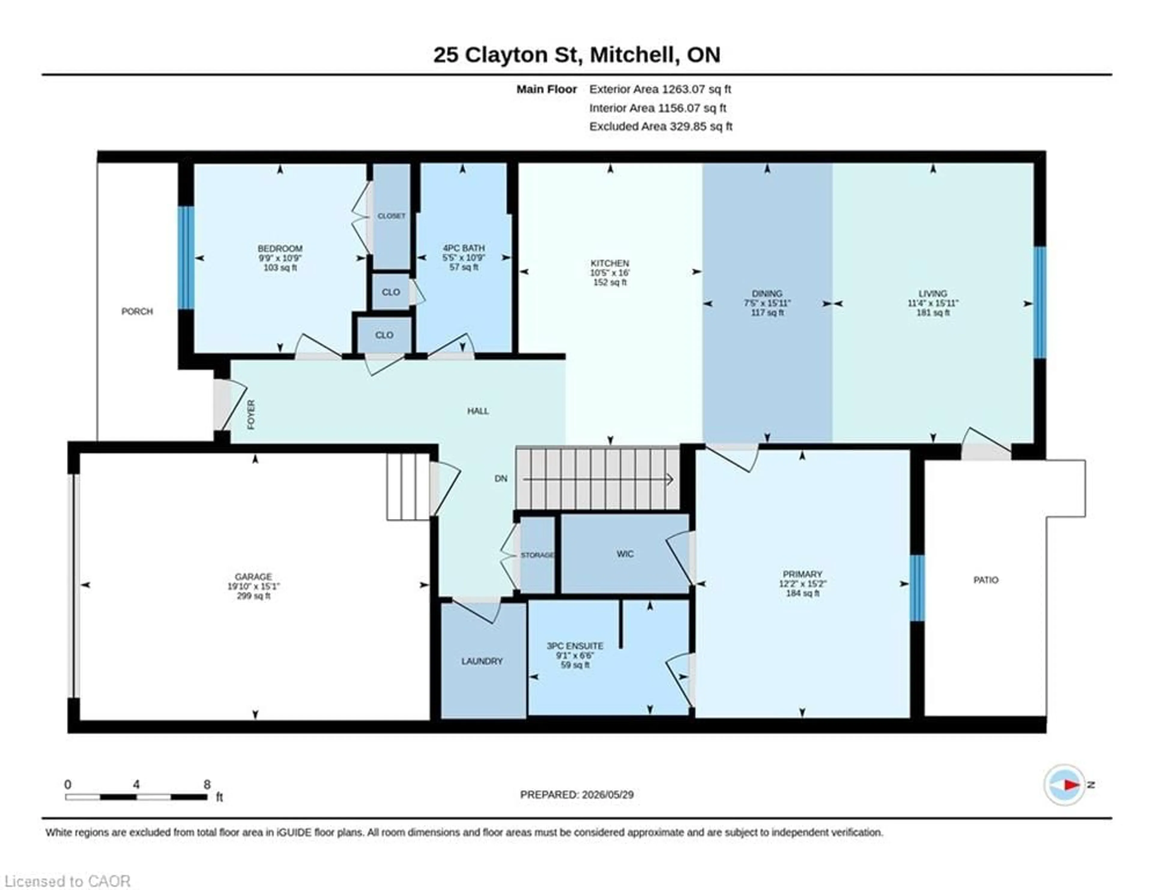 Floor plan for 25 Clayton St, Mitchell Ontario N0K 1N0