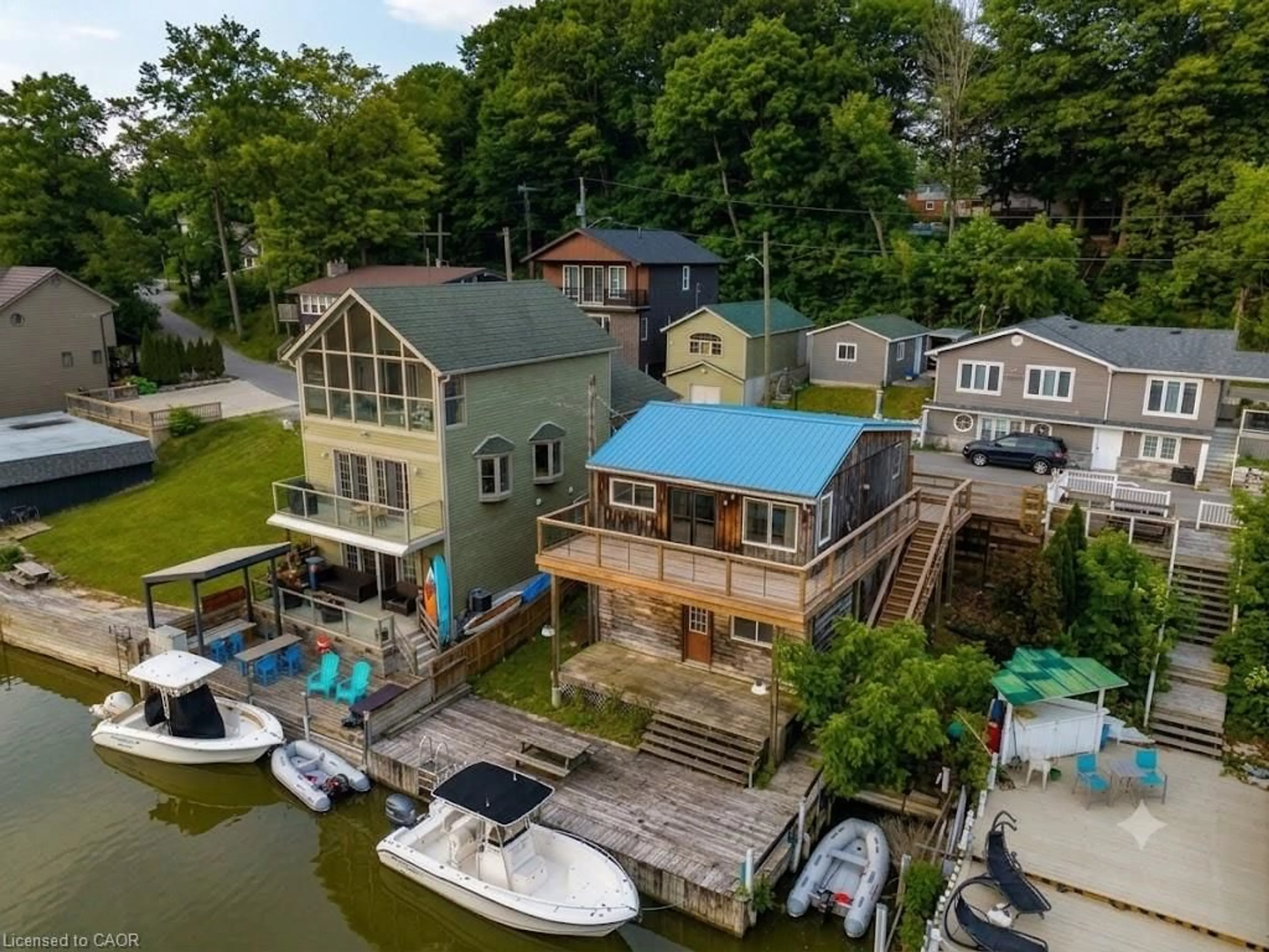 A pic from outside/outdoor area/front of a property/back of a property/a pic from drone, water/lake/river/ocean view for 7 Douglas St, Port Dover Ontario N0A 1N7