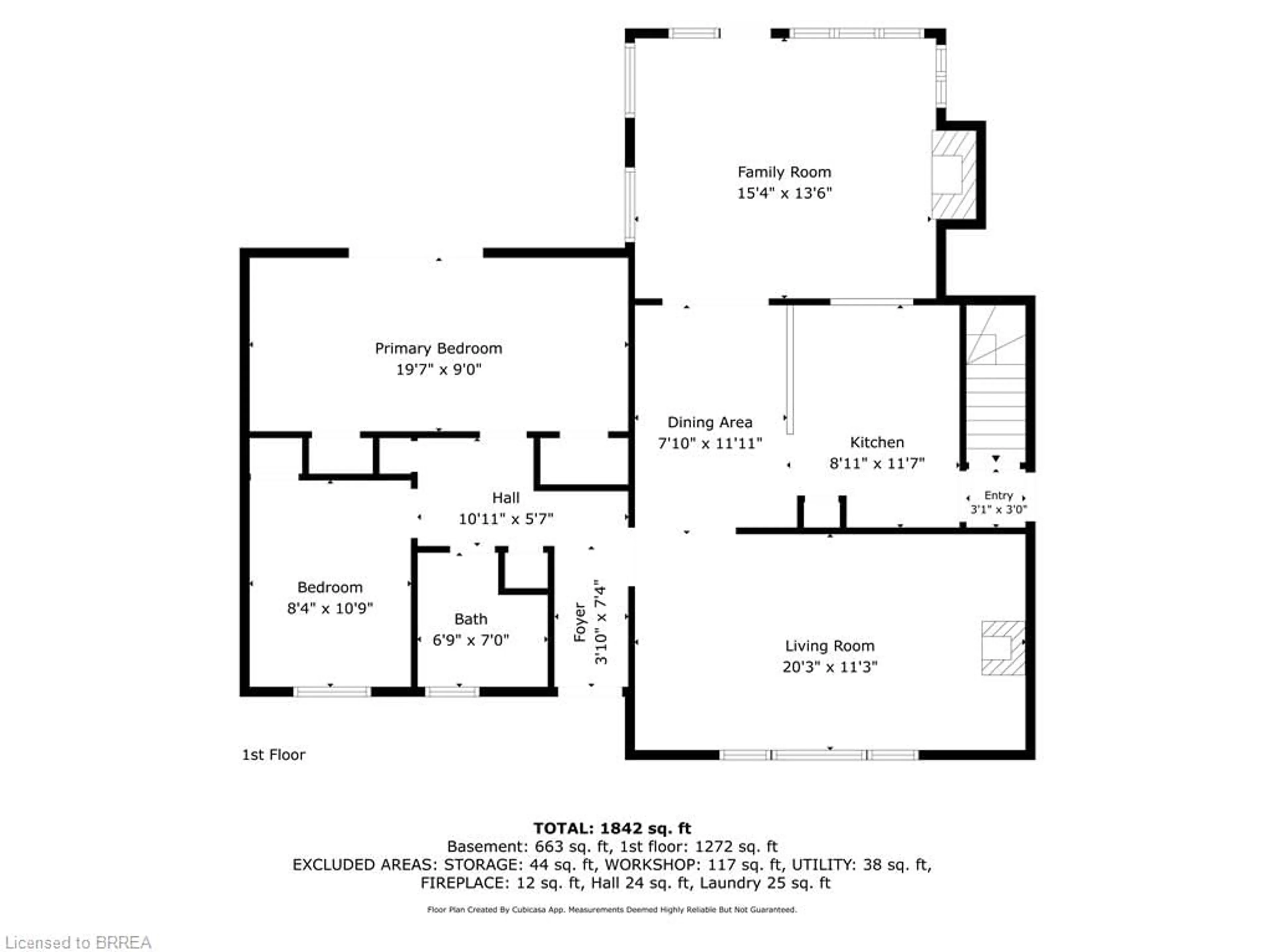 Floor plan for 23 Tyrell St, Simcoe Ontario N3Y 2H2