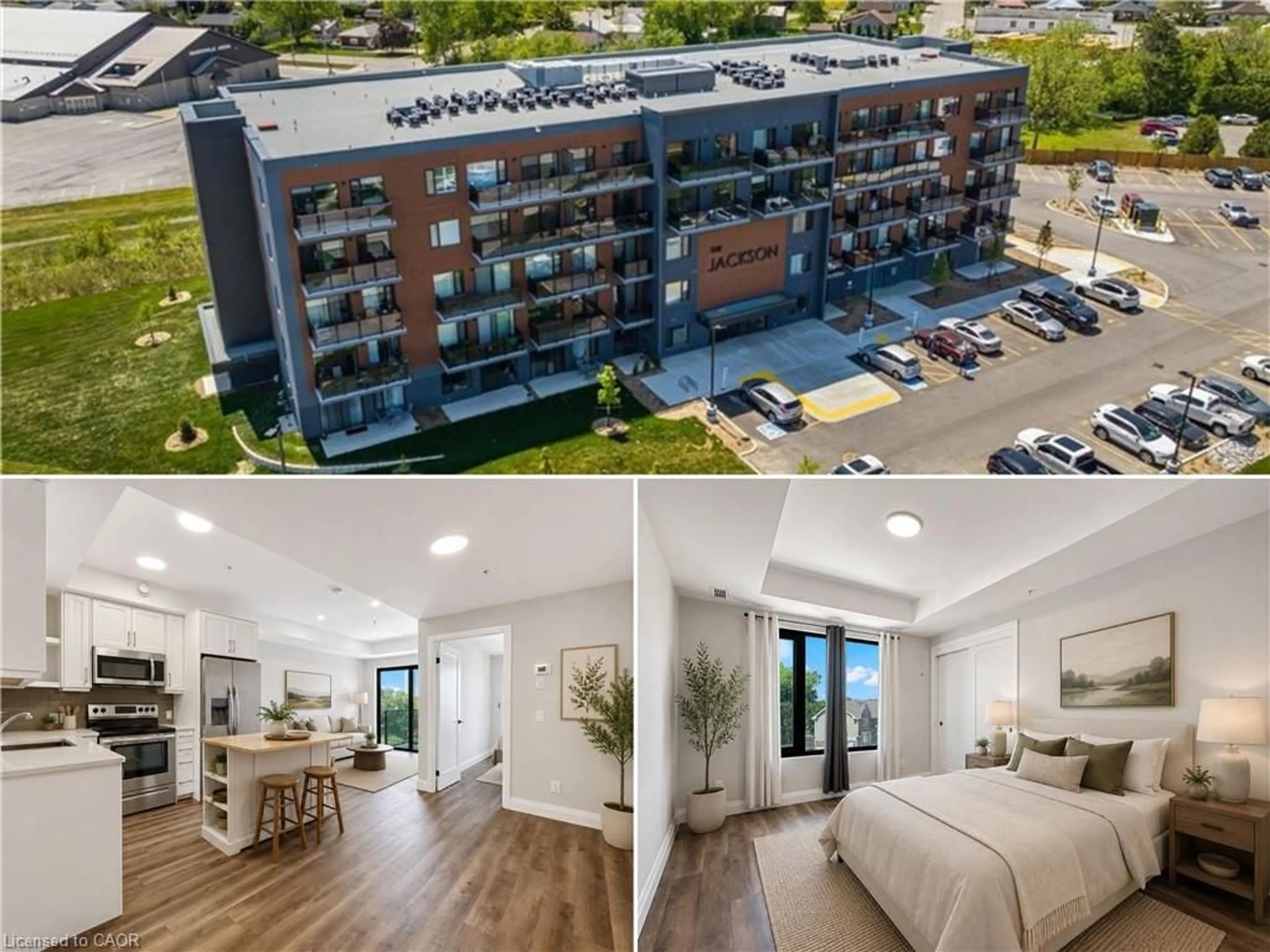 A pic from outside/outdoor area/front of a property/back of a property/a pic from drone, city buildings view from balcony for 64 Main St #310, Hagersville Ontario N0A 1H0