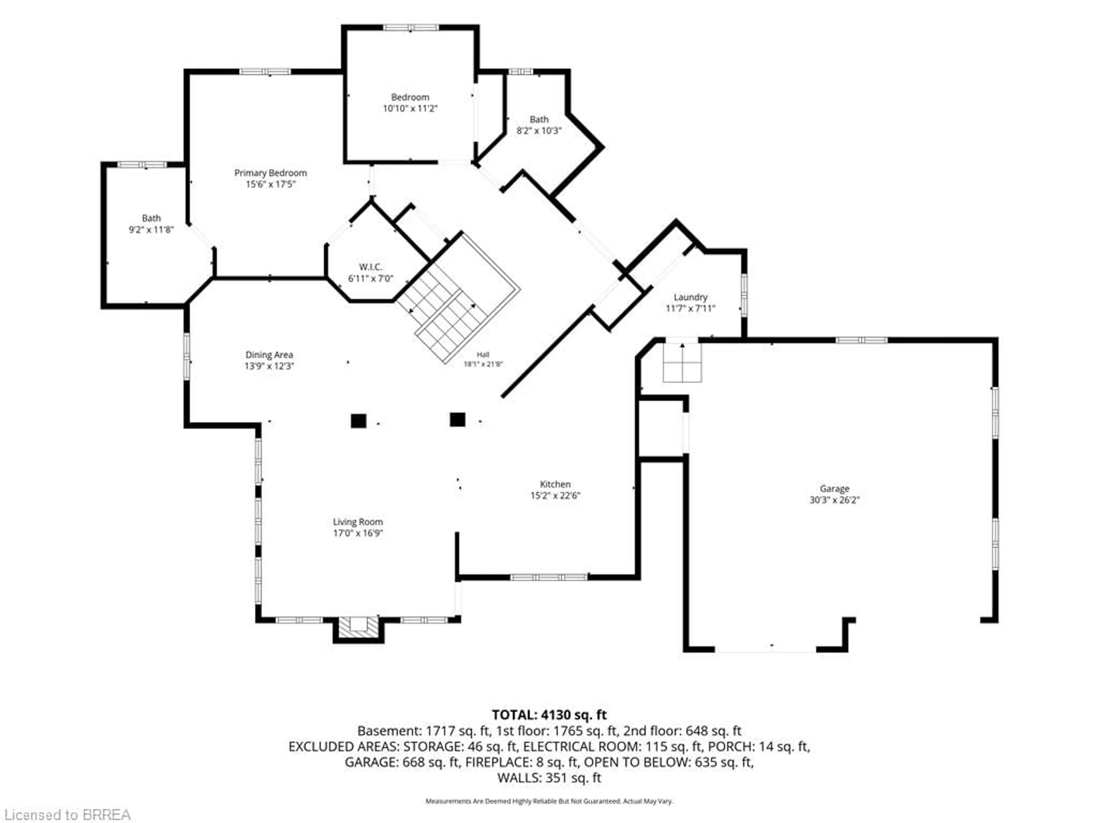 Floor plan for 1 Rue Chateaux Terr, Brantford Ontario N3T 6N7