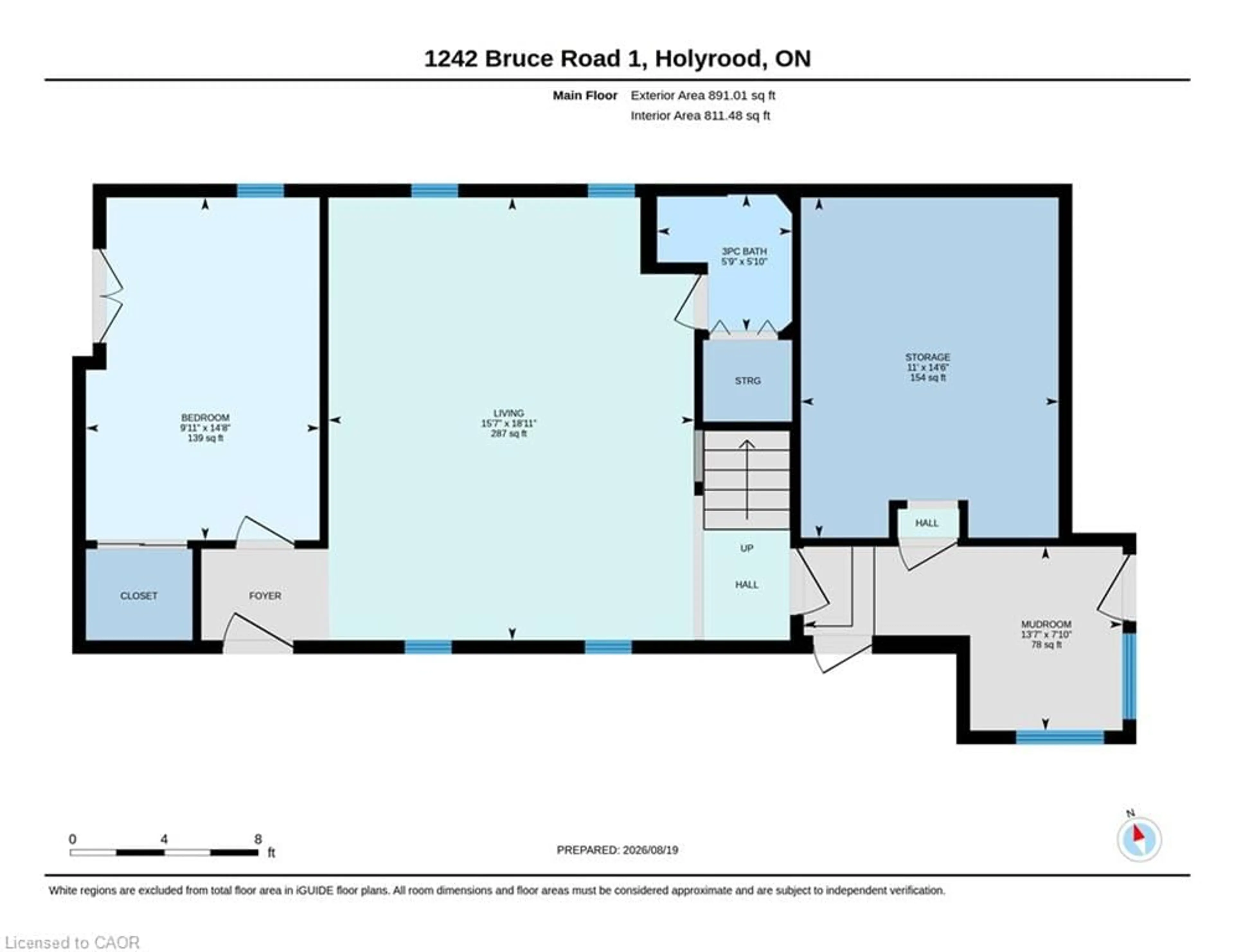 Floor plan for 1242 Bruce Rd 1, Holyrood Ontario N2W 3K4