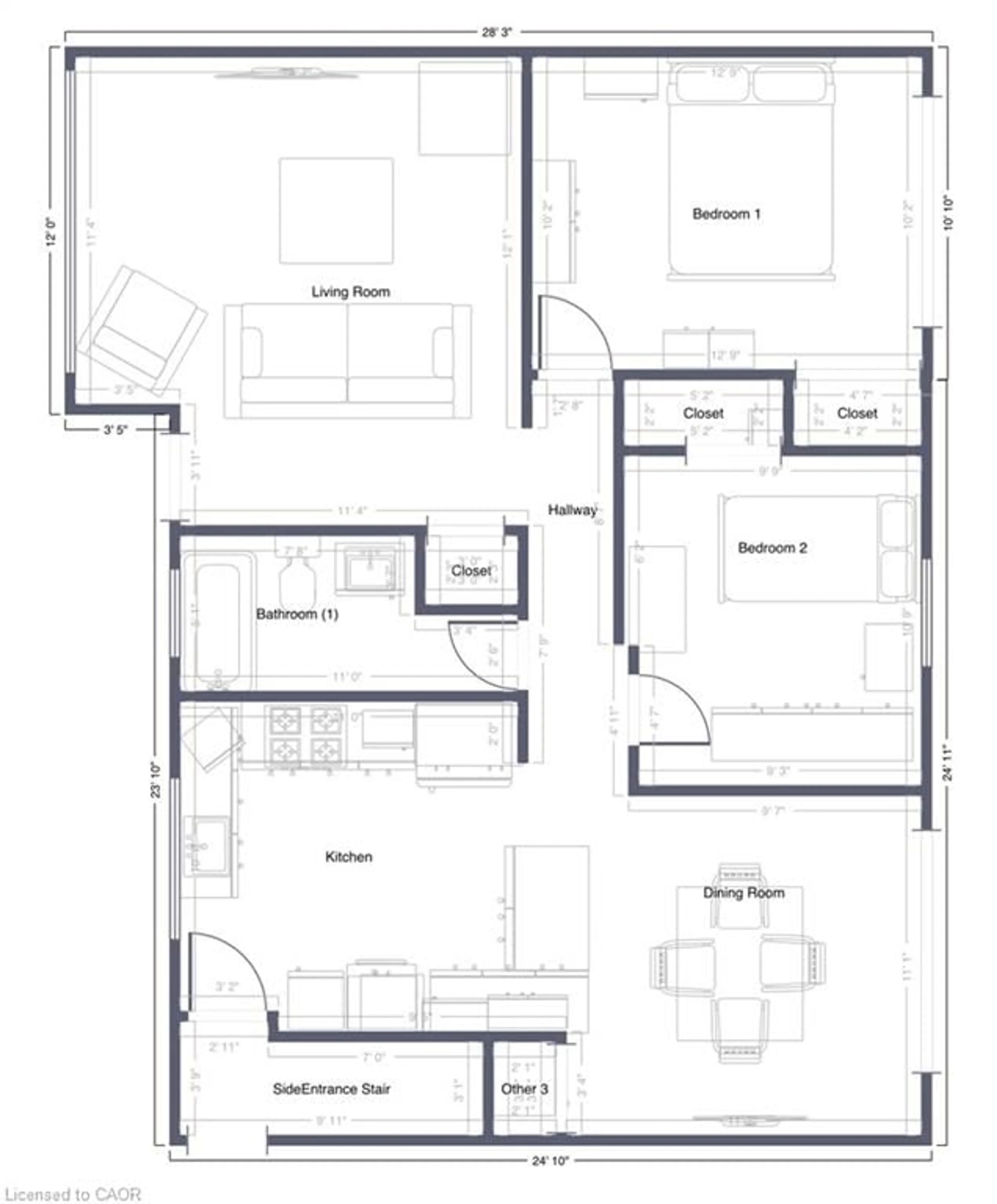 Floor plan for 83 East 15th St, Hamilton Ontario L9A 4E8