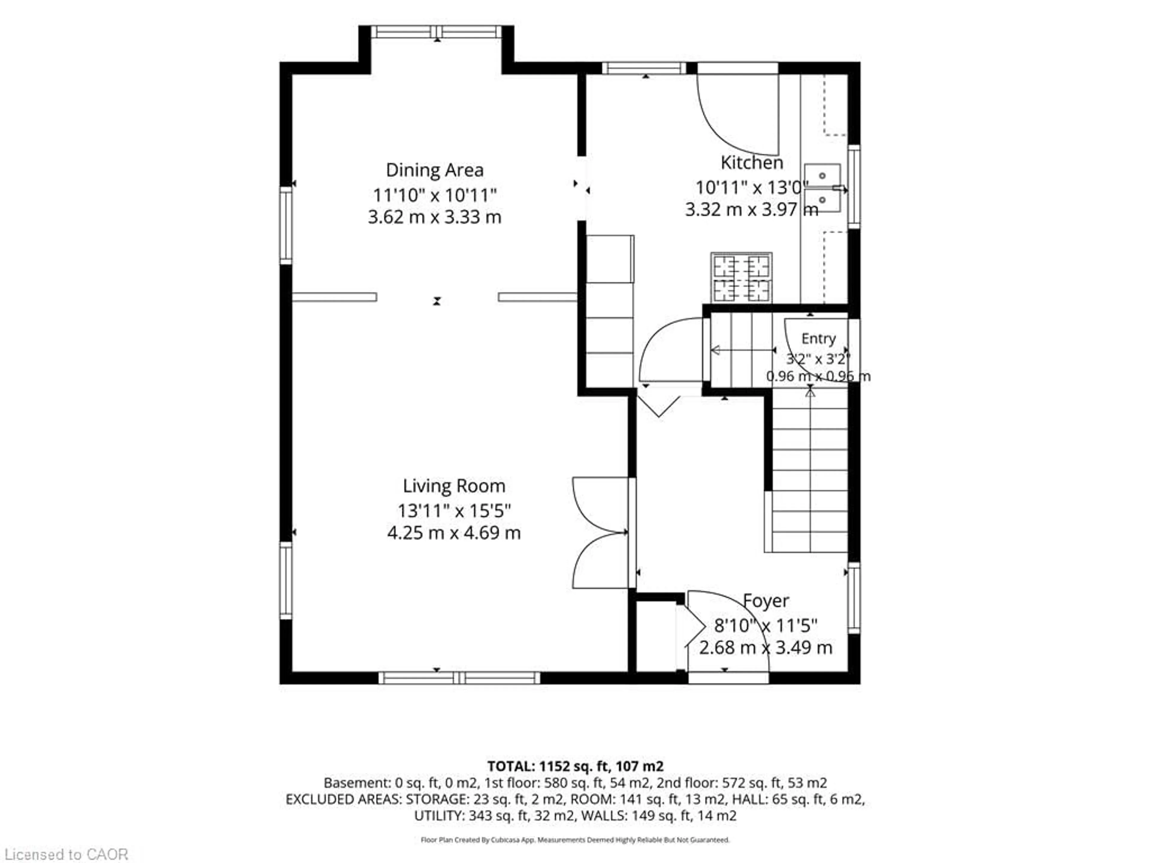 Floor plan for 35 Basil Ave, Simcoe Ontario N3Y 3M4