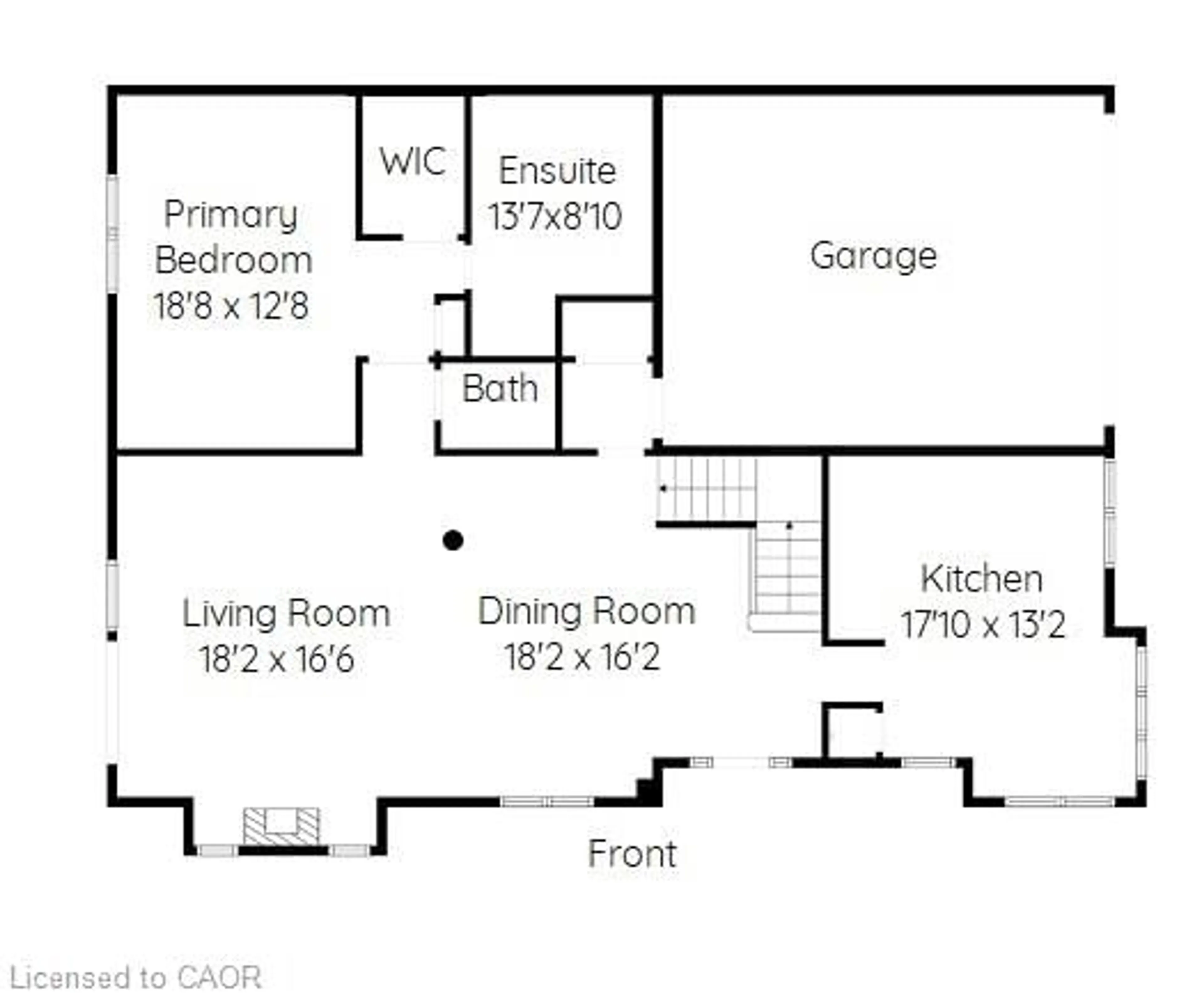 Floor plan for 27 Landscapes Trail, Ancaster Ontario L9K 0A1