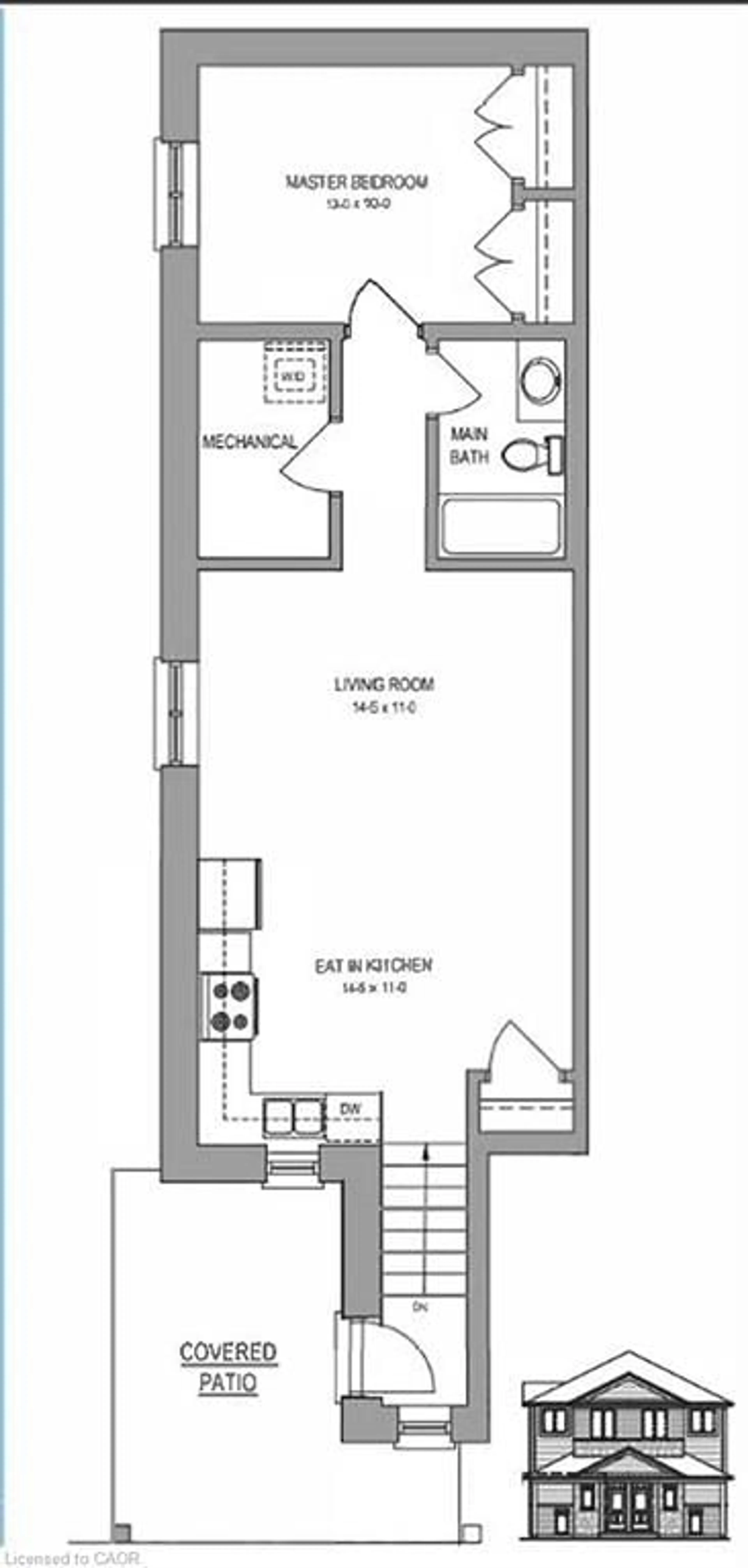 Floor plan for 800 Myers Rd #103, Cambridge Ontario N1P 0B7