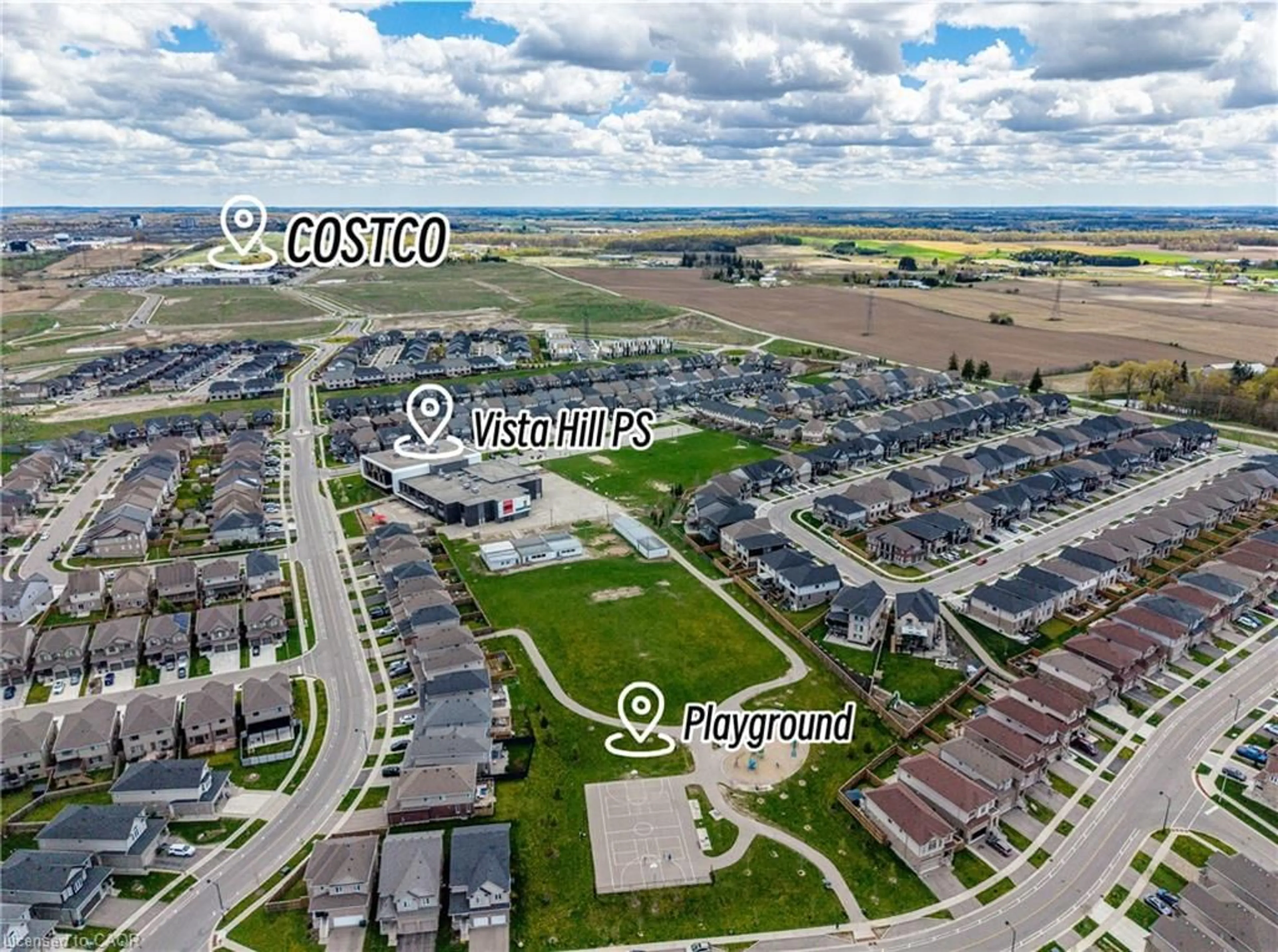 A pic from outside/outdoor area/front of a property/back of a property/a pic from drone, street for 745 Wood Lily St, Waterloo Ontario N2V 0C3