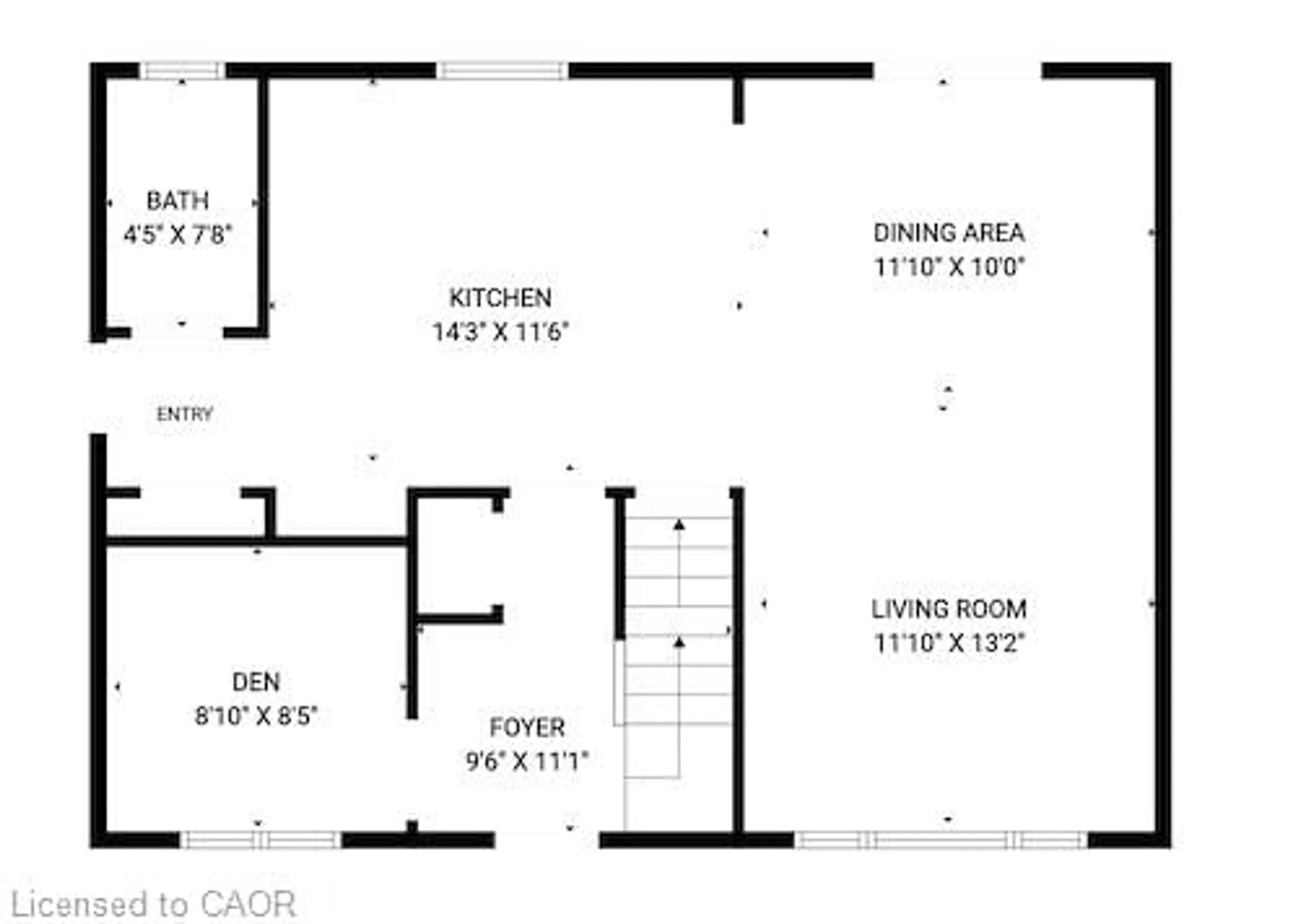 Floor plan for 43 Wyngate Ave, Stoney Creek Ontario L8G 1T3