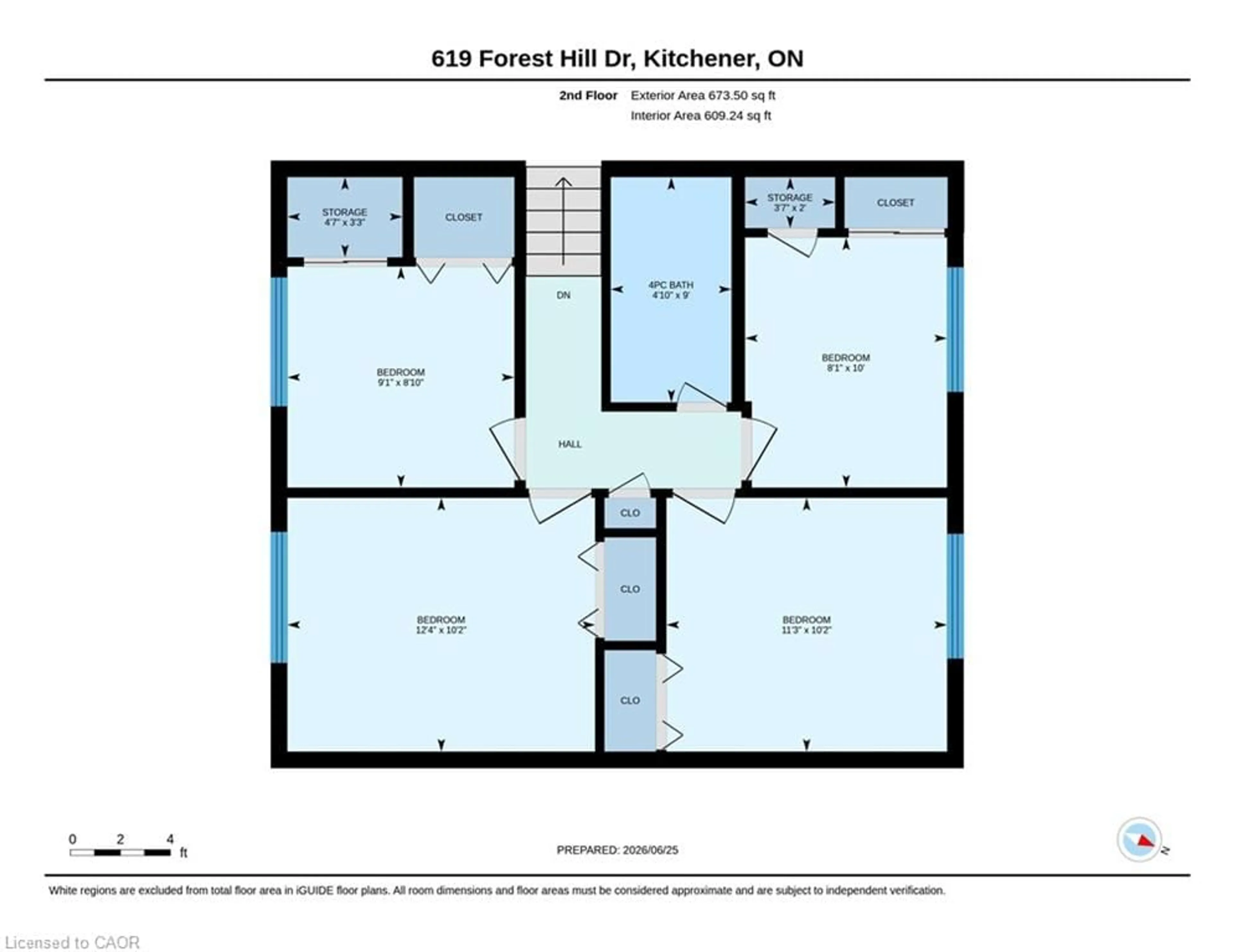 Floor plan for 619 Forest Hill Dr, Kitchener Ontario N2N 1A1