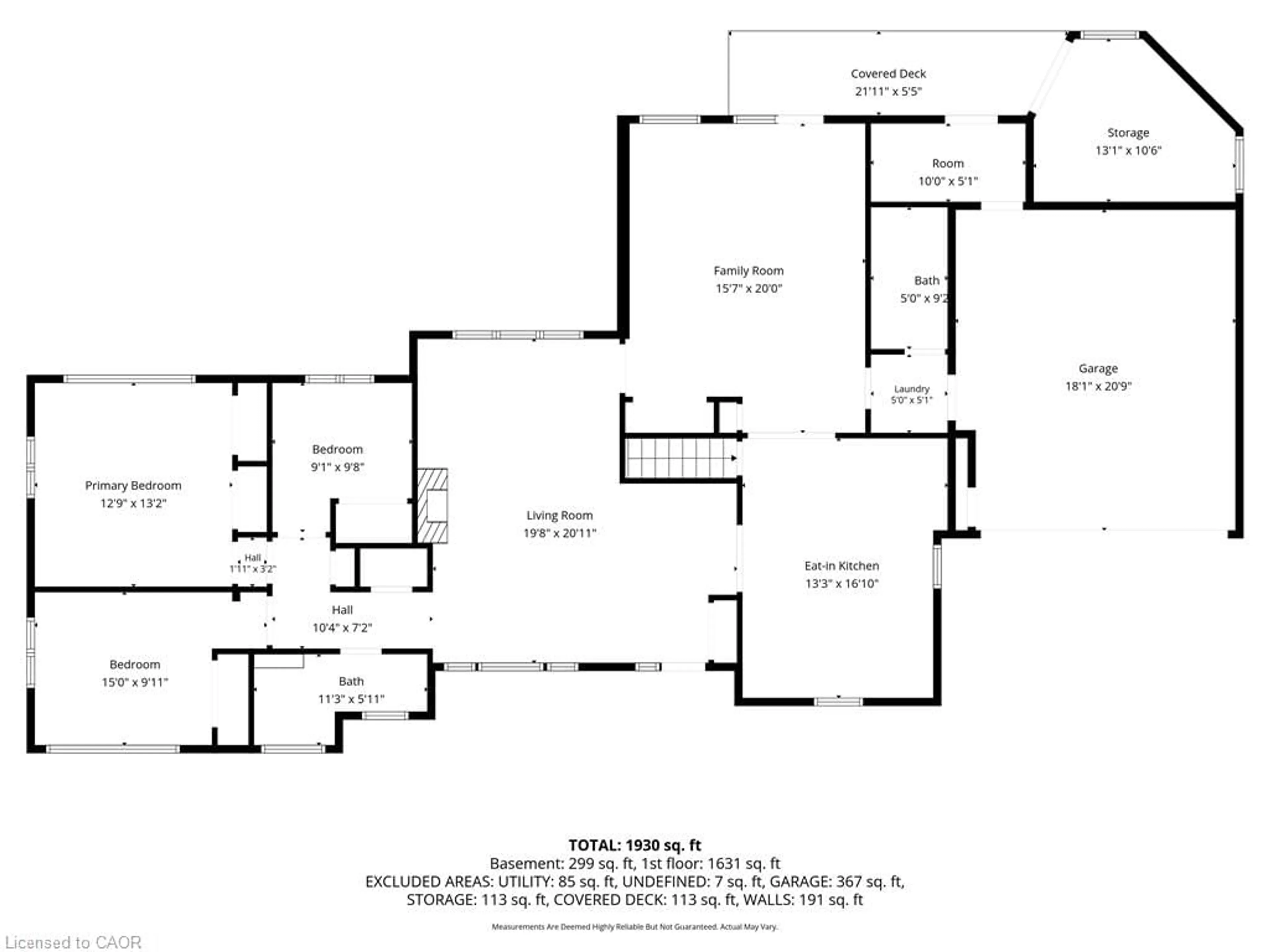 Floor plan for 1394 West River Rd, North Dumfries Ontario N1R 5S5