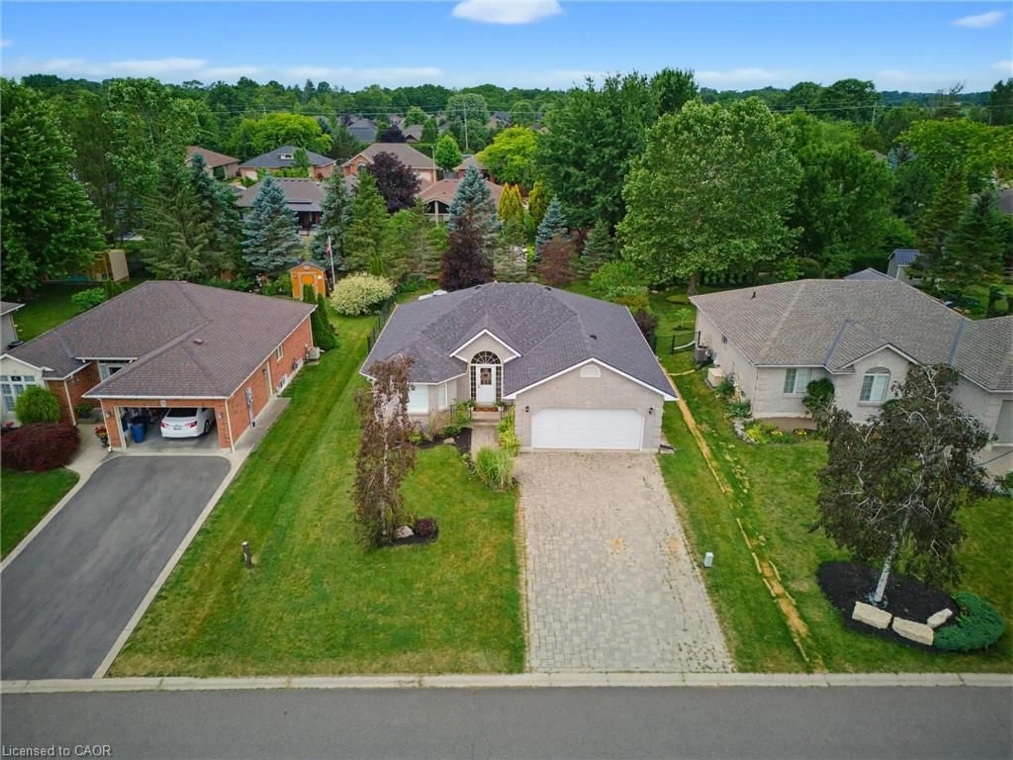 A pic from outside/outdoor area/front of a property/back of a property/a pic from drone, street for 13 Pine Ridge Cres, Port Dover Ontario N0A 1N3