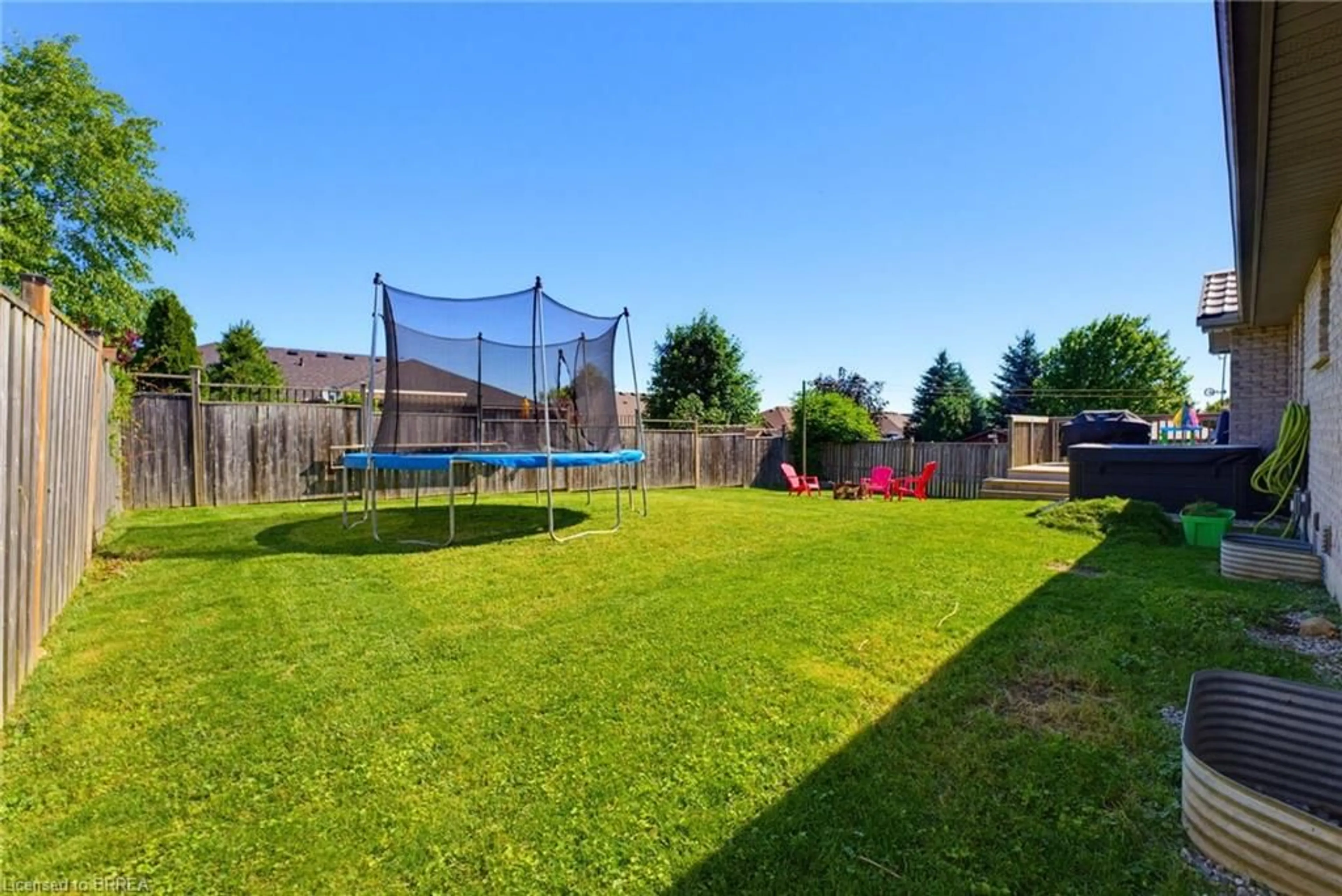 Patio, water/lake/river/ocean view for 21 Mansfield Dr, St. George Ontario N0E 1N0