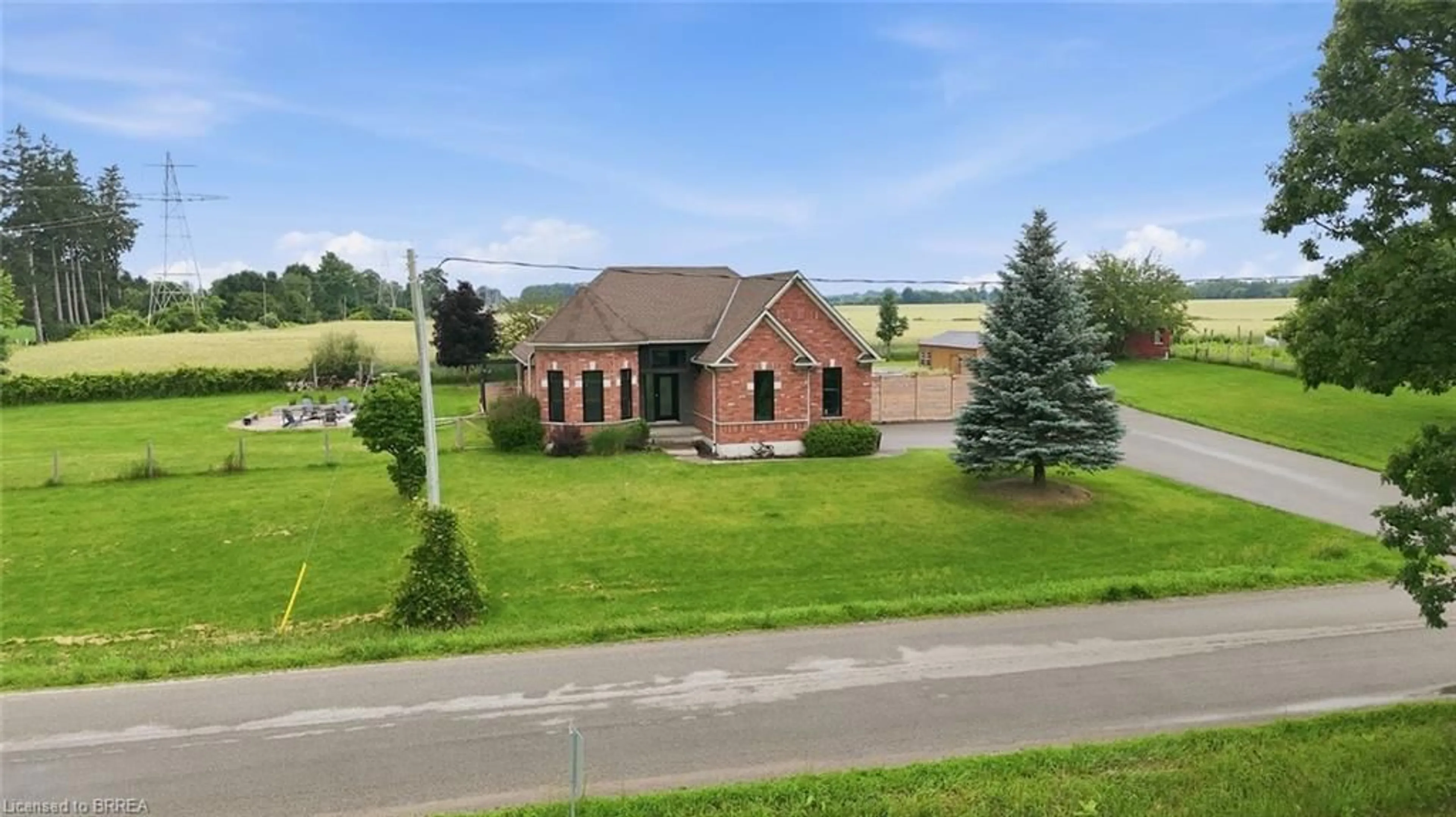 A pic from outside/outdoor area/front of a property/back of a property/a pic from drone, street for 5 Falkland Rd, Falkland Ontario N0J 1V0
