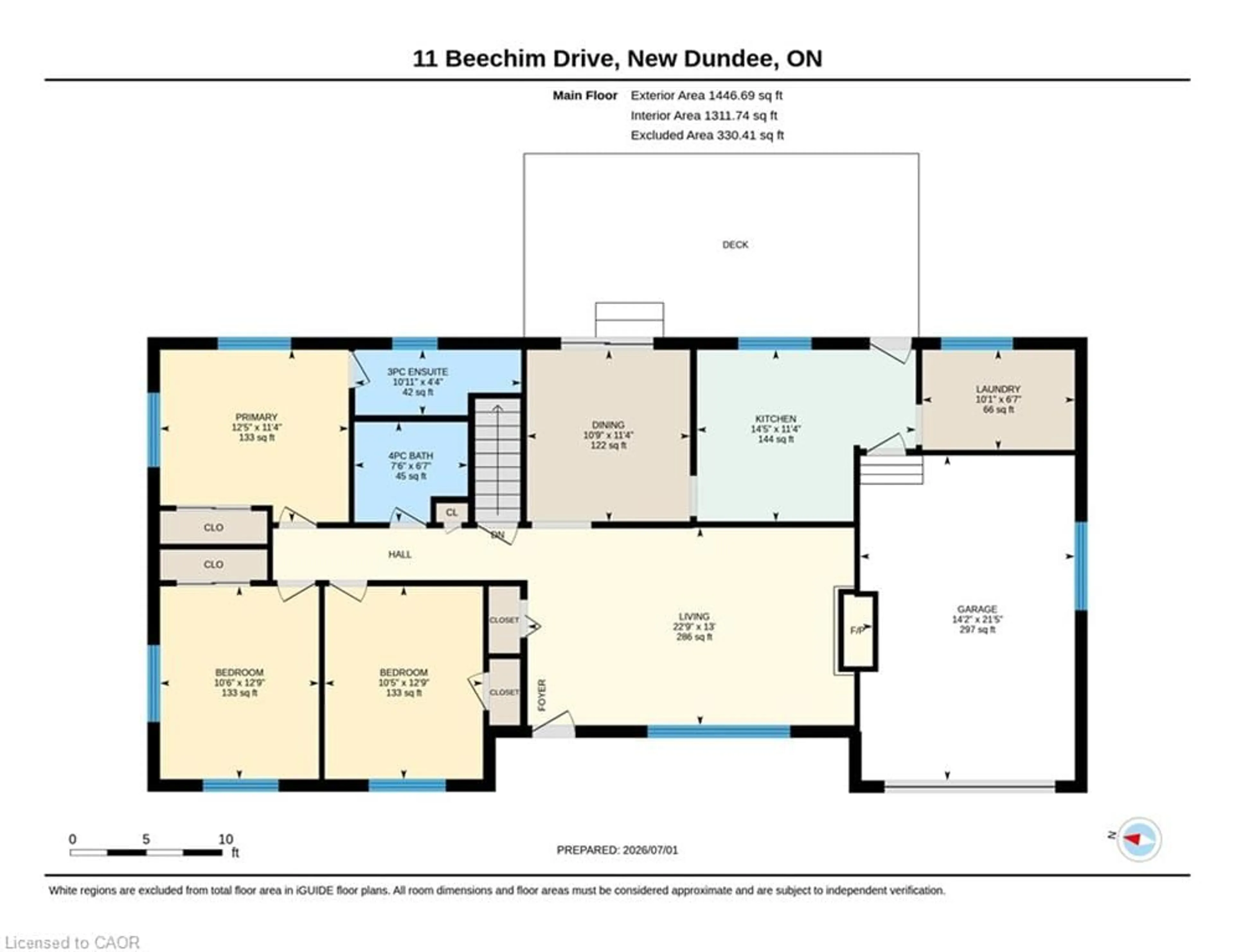 Floor plan for 11 Beechim Dr, New Dundee Ontario N0B 2E0