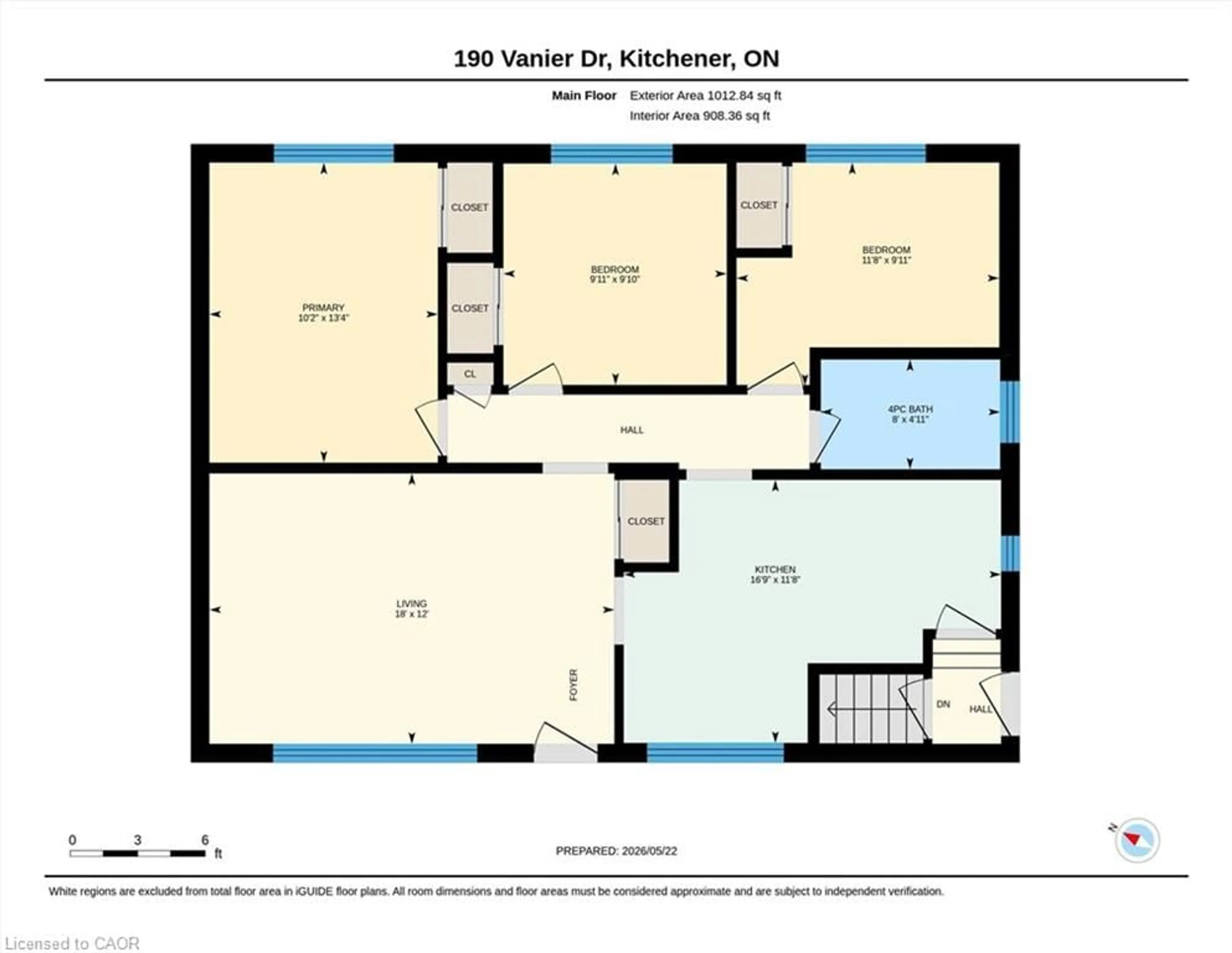 Floor plan for 190 Vanier Dr, Kitchener Ontario N2C 1J7