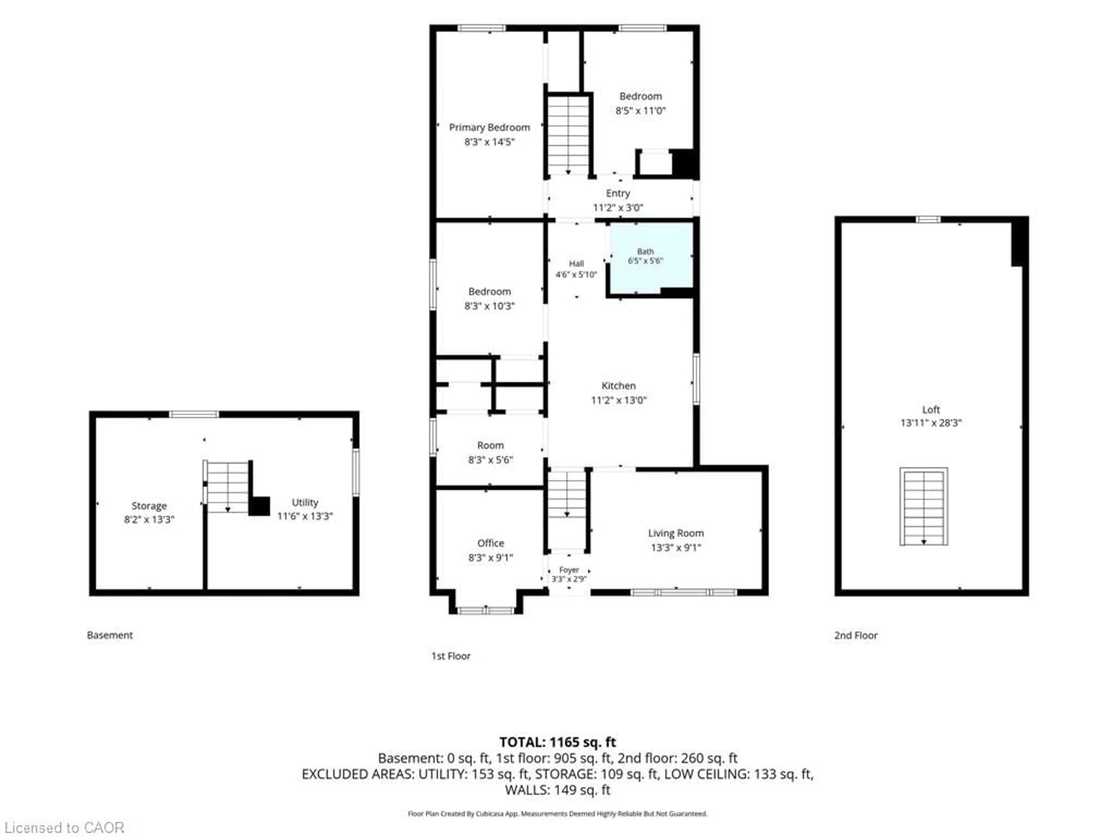 Floor plan for 185 Cedardale Ave, Stoney Creek Ontario L8E 1R4