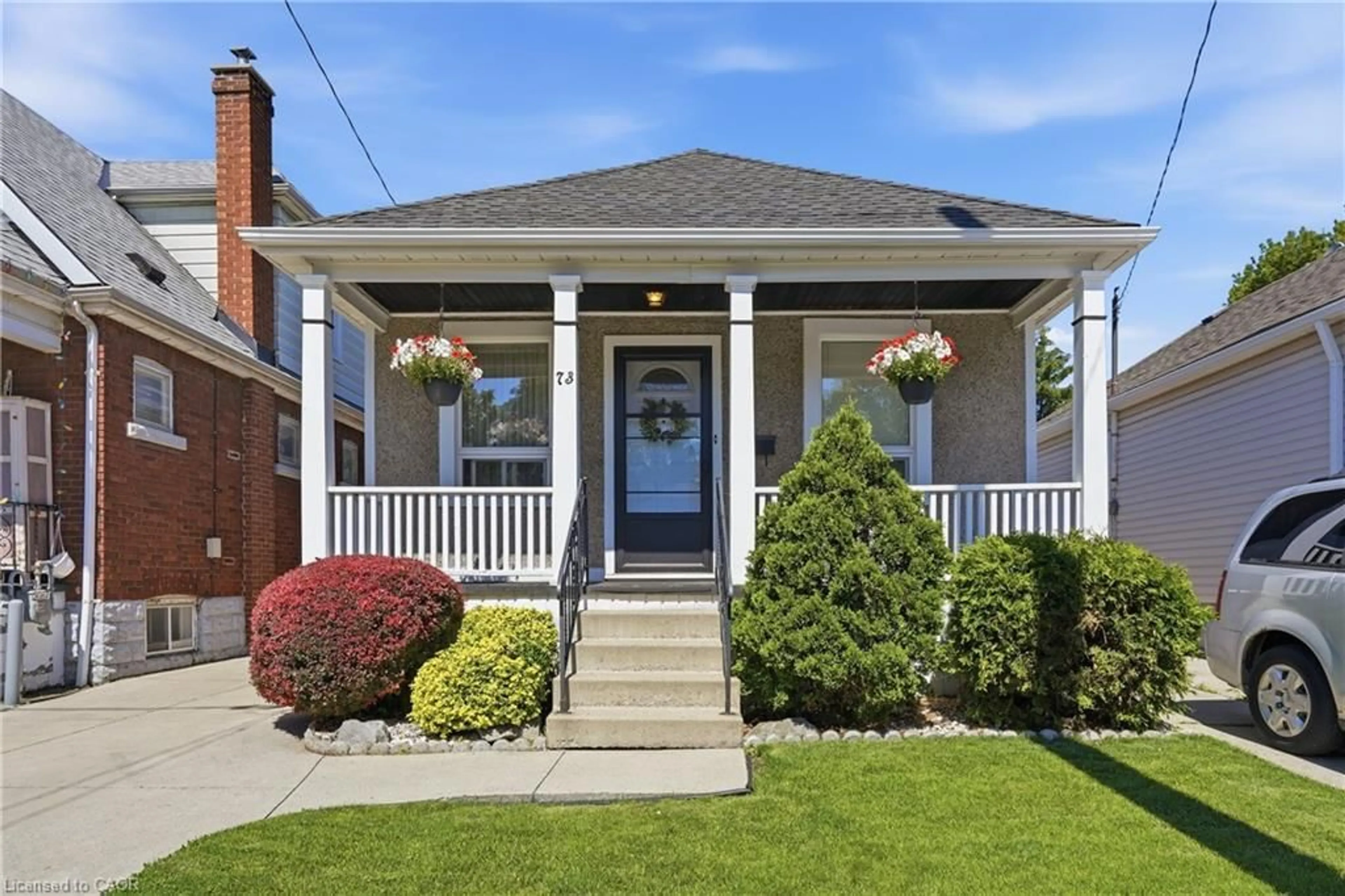 Home with brick exterior material, street for 73 Tuxedo Ave, Hamilton Ontario L8H 4P6