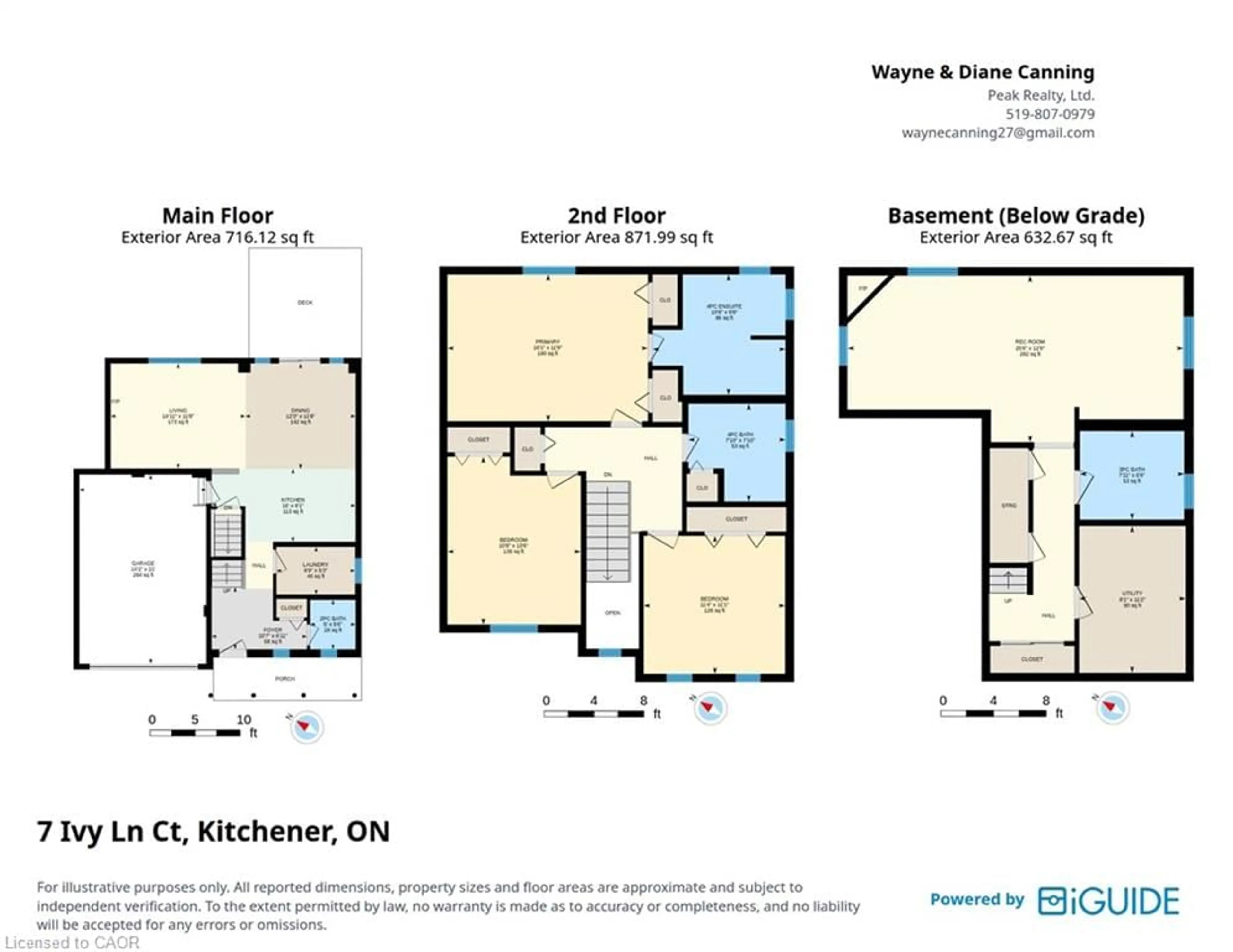 Floor plan for 7 Ivy Lane Crt, Kitchener Ontario N2N 3P8