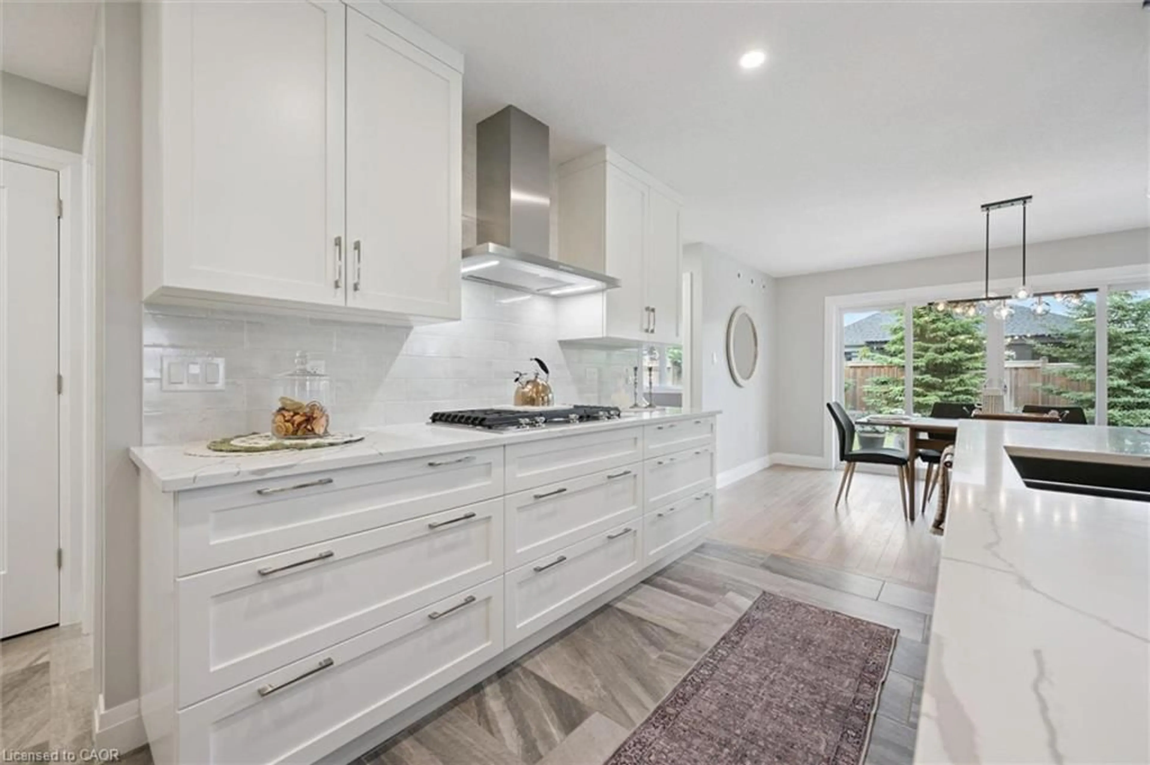 Contemporary kitchen, ceramic/tile floor for 33 Waterloo St, Elora Ontario N0B 1S0