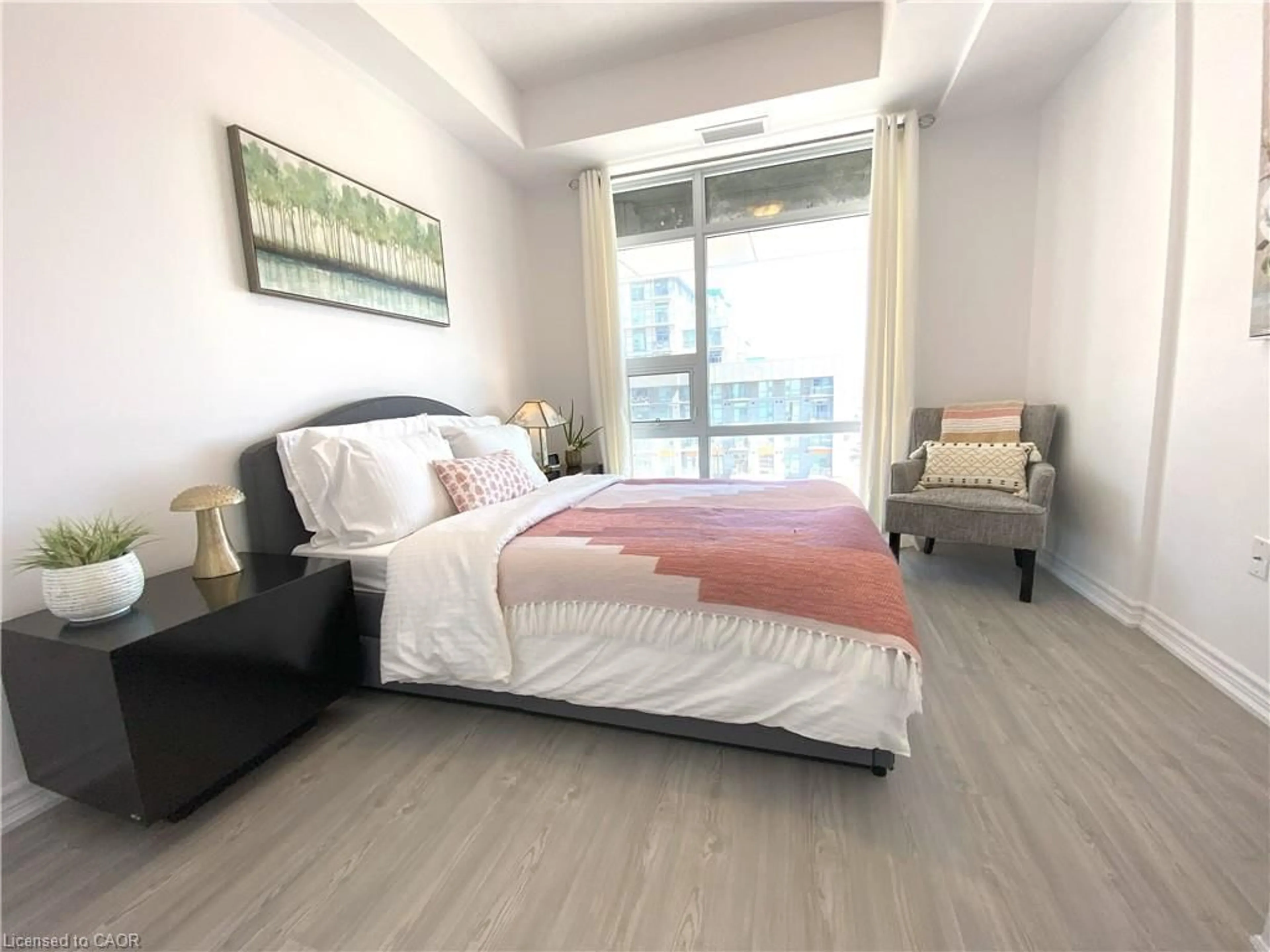 Bedroom with bed, unknown for 450 Dundas St #428, Waterdown Ontario L8B 1Z2