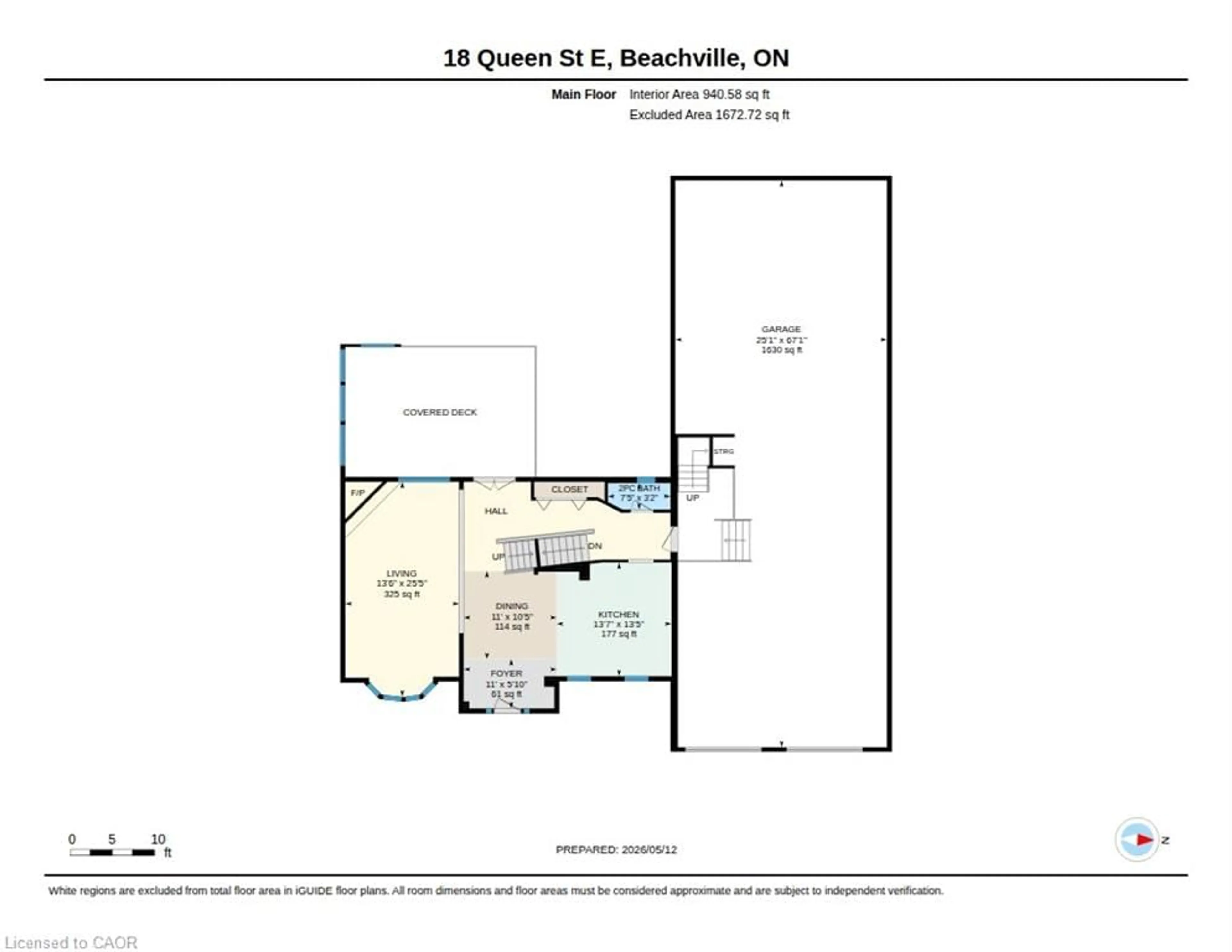 Floor plan for 18 Queen St, Beachville Ontario N0J 1A0