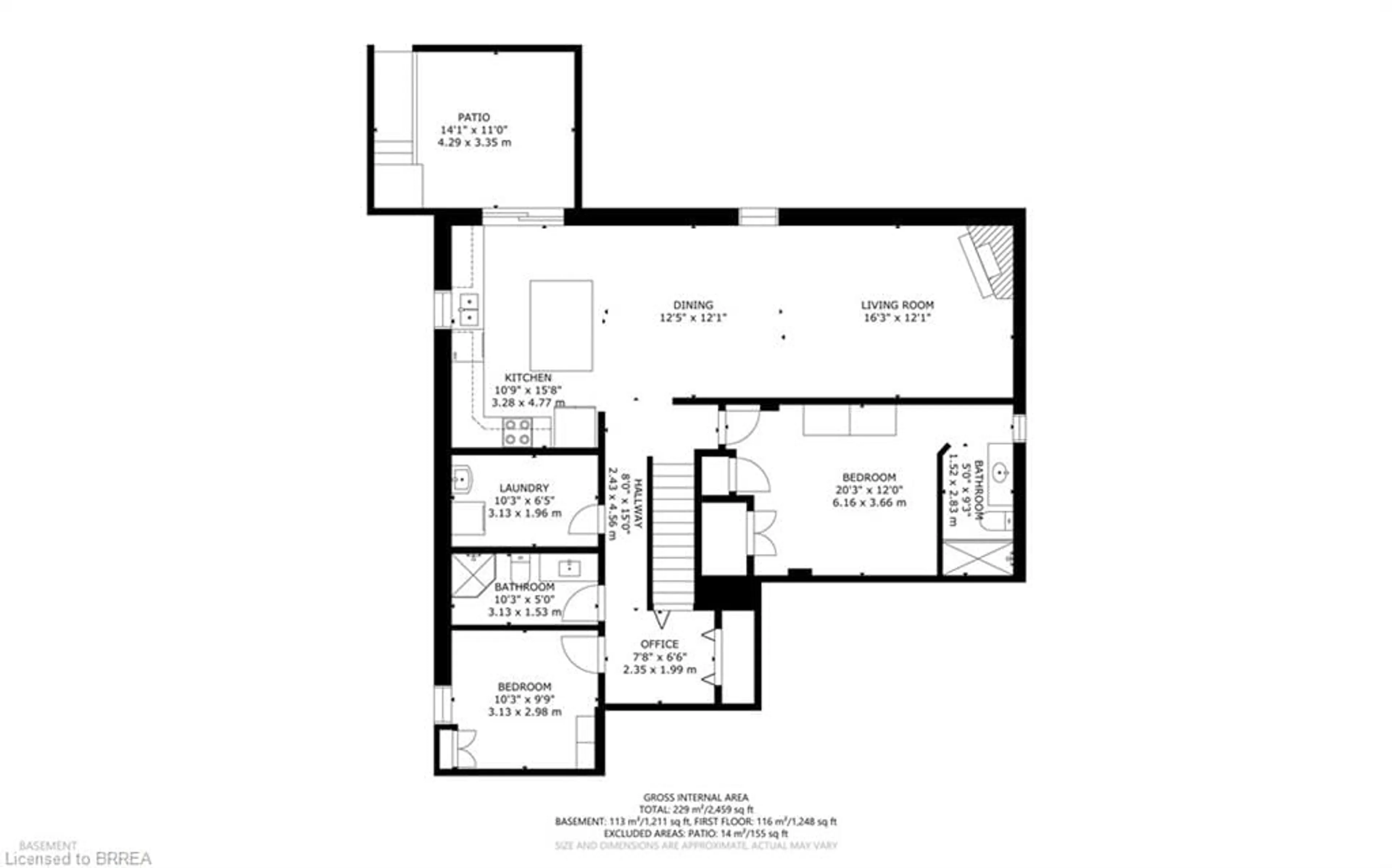 Floor plan for 39 Russell Cres, St. George Ontario N0E 1N0
