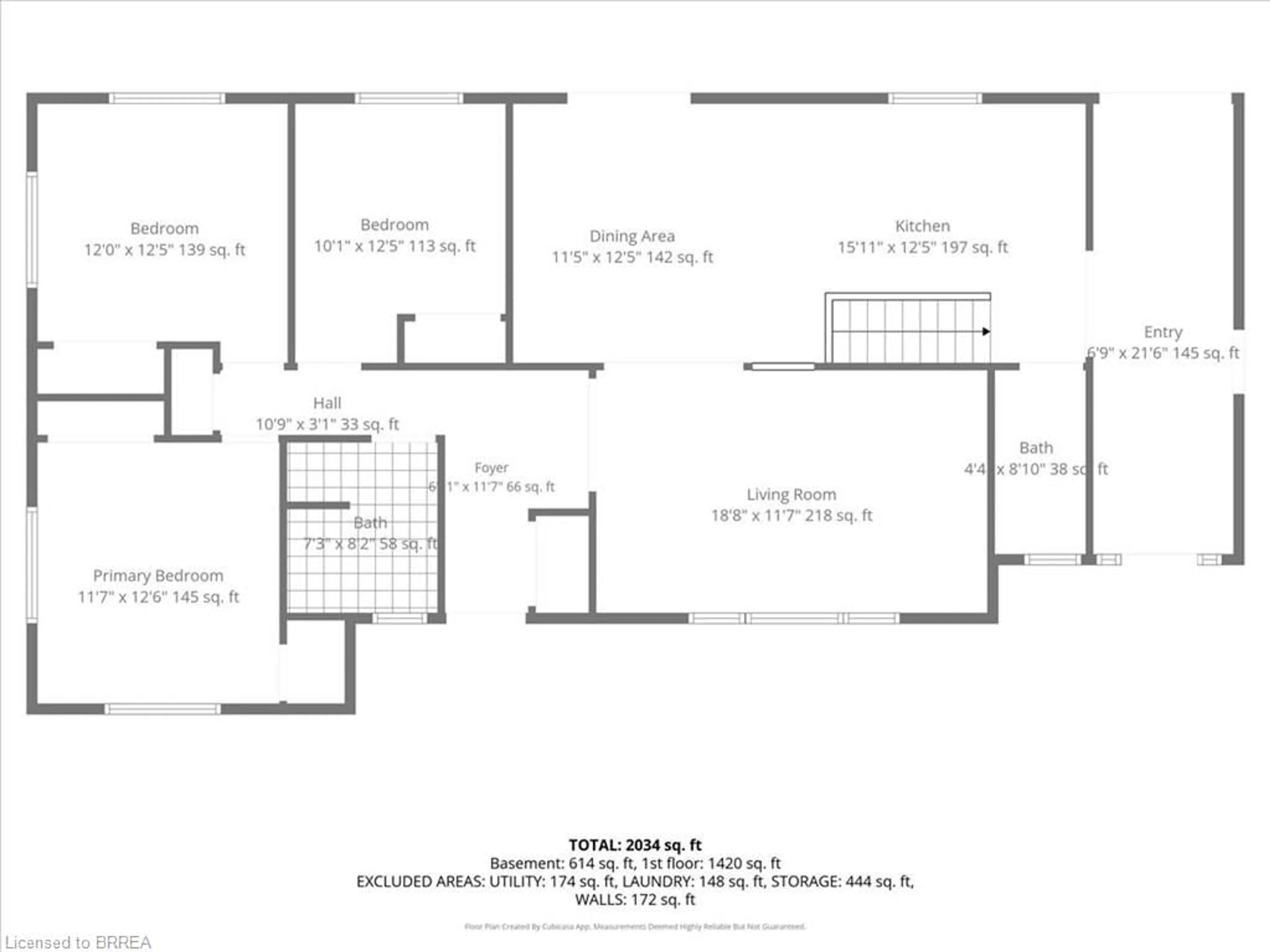 Floor plan for 1184 Colborne St, Brantford Ontario N3R 0B8