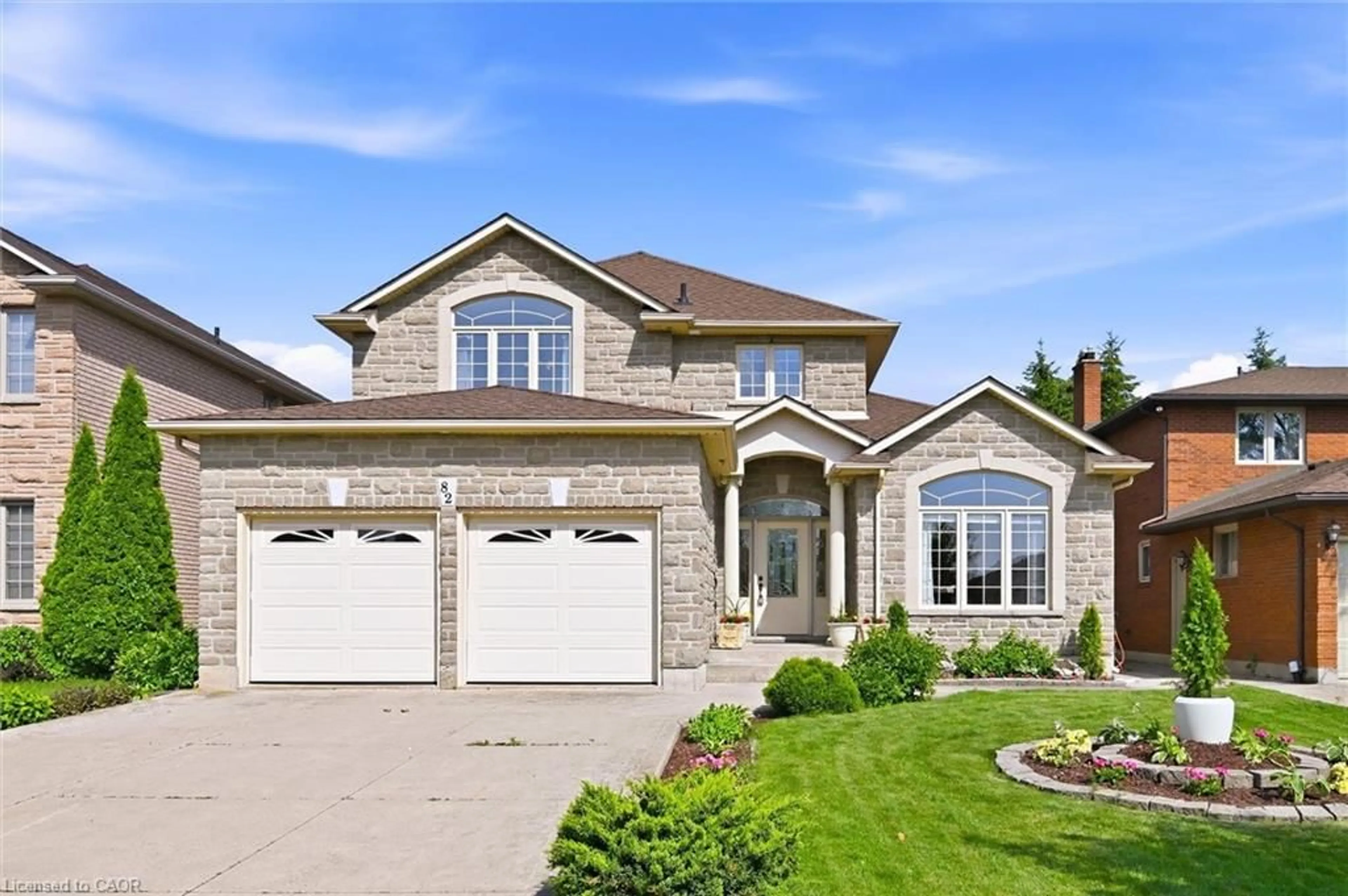 Home with brick exterior material, street for 82 Second Rd, Stoney Creek Ontario L8J 2V2