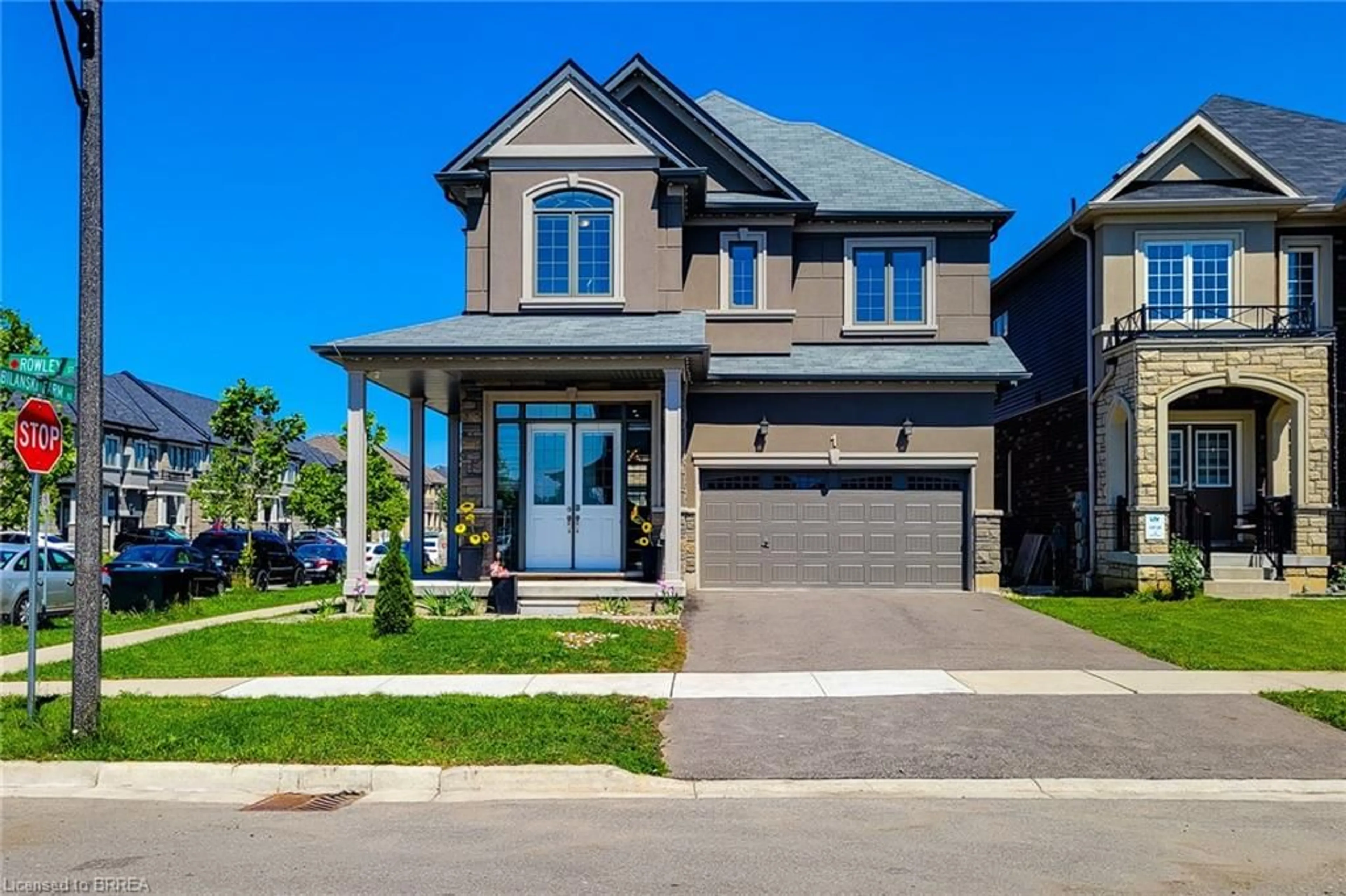 Home with brick exterior material, street for 1 Rowley St, Brantford Ontario N3S 0J6