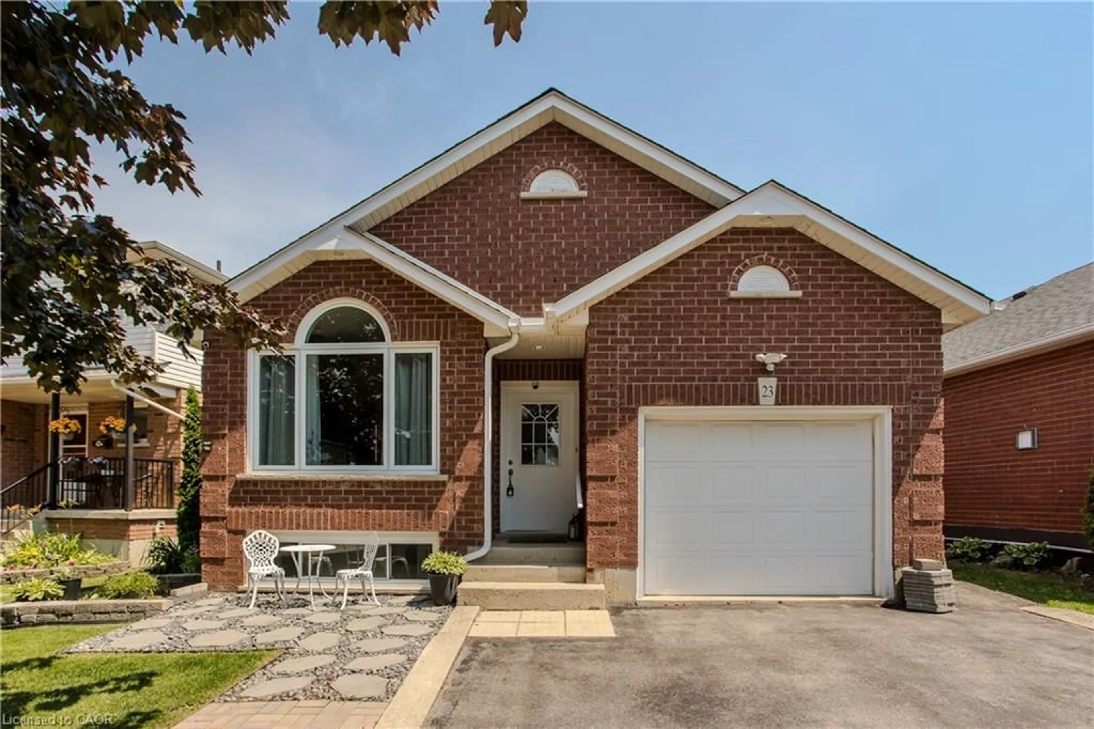 Home with brick exterior material, street for 23 Annapolis Way, Hamilton Ontario L8W 3L1