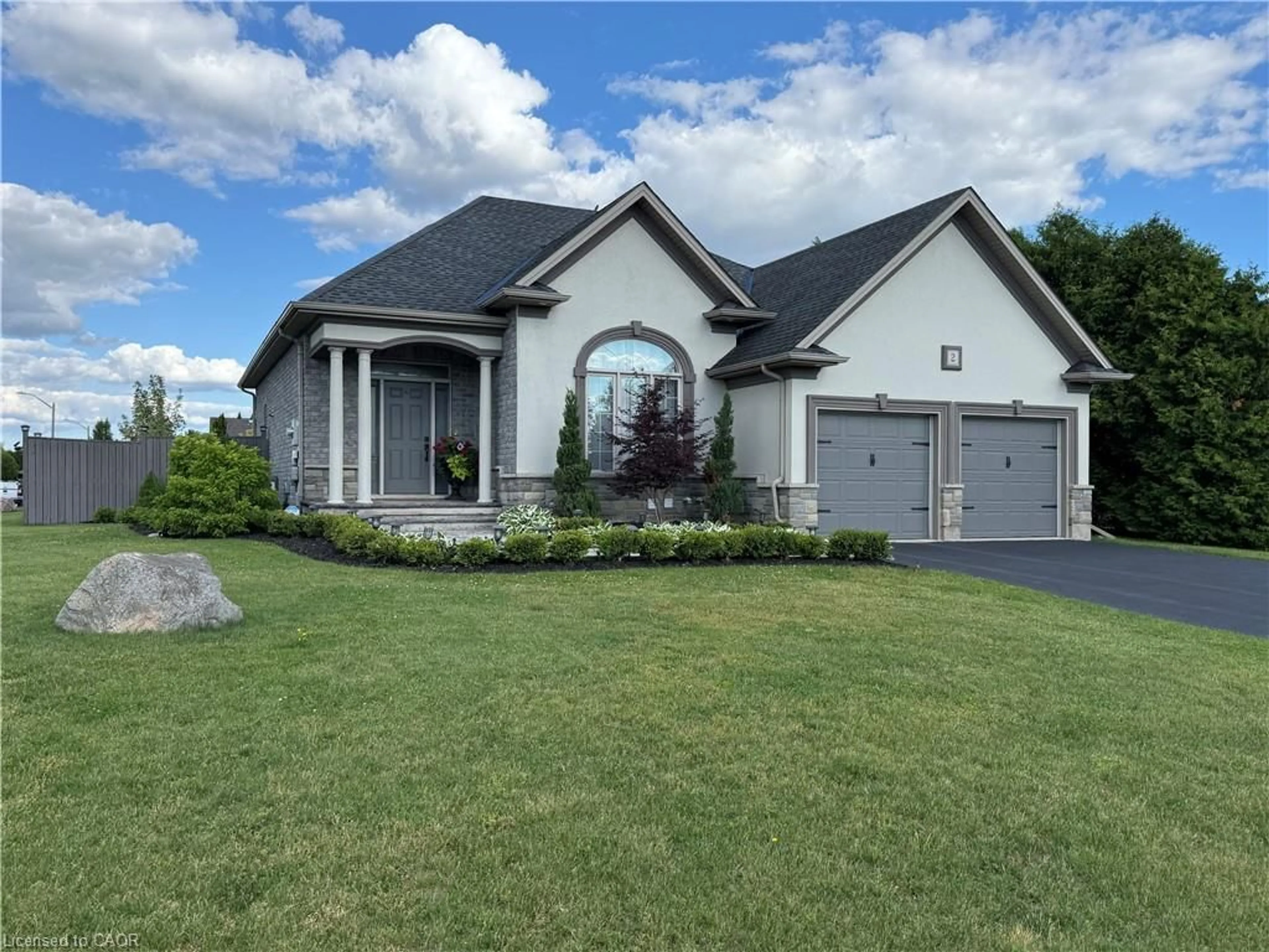 Home with brick exterior material, street for 2 Kim Lane, Waterford Ontario N0E 1Y0