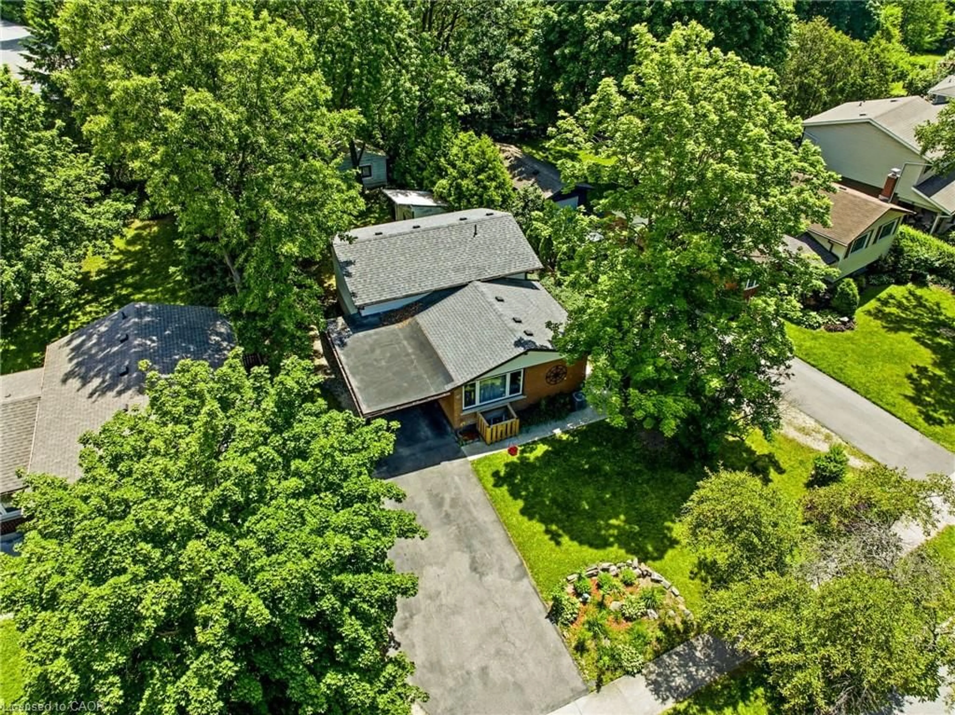 A pic from outside/outdoor area/front of a property/back of a property/a pic from drone, street for 97 Blythwood Rd, Waterloo Ontario N2L 4A1